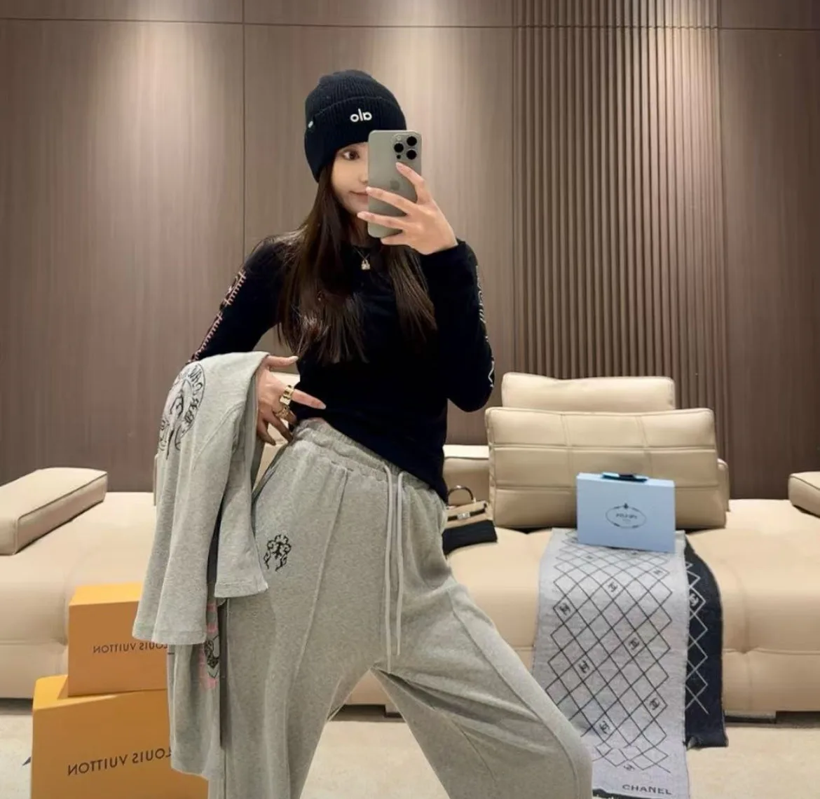 Брюки Женские Chrome Hearts 9134274