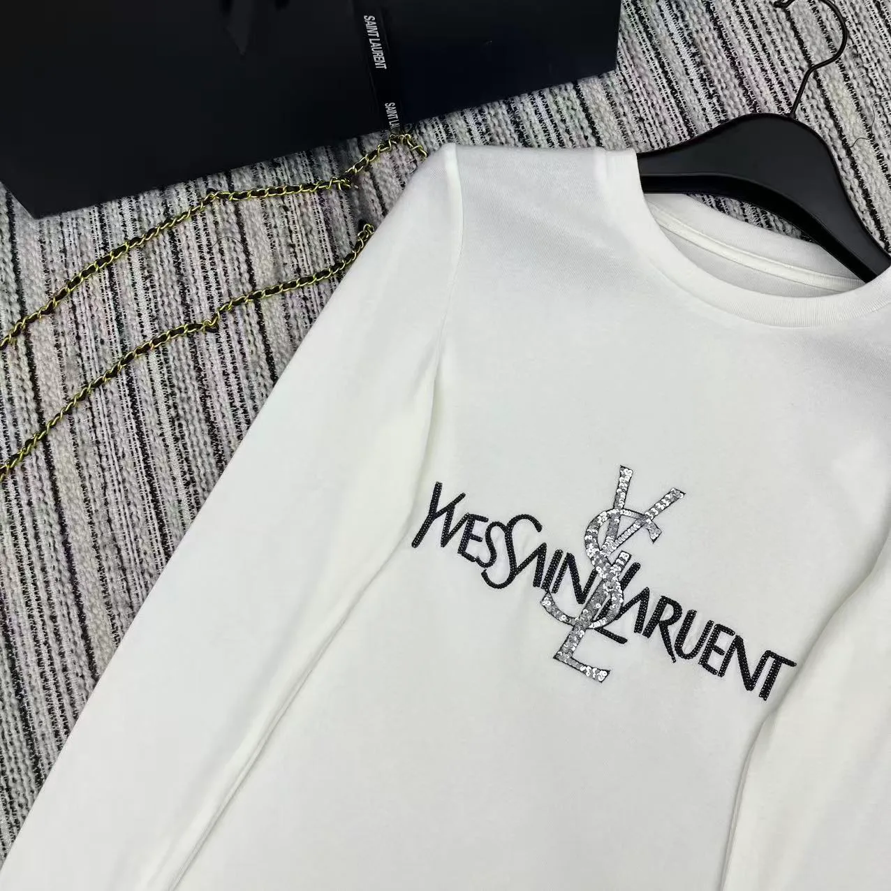 Лонгсливы Женские Saint Laurent 847358