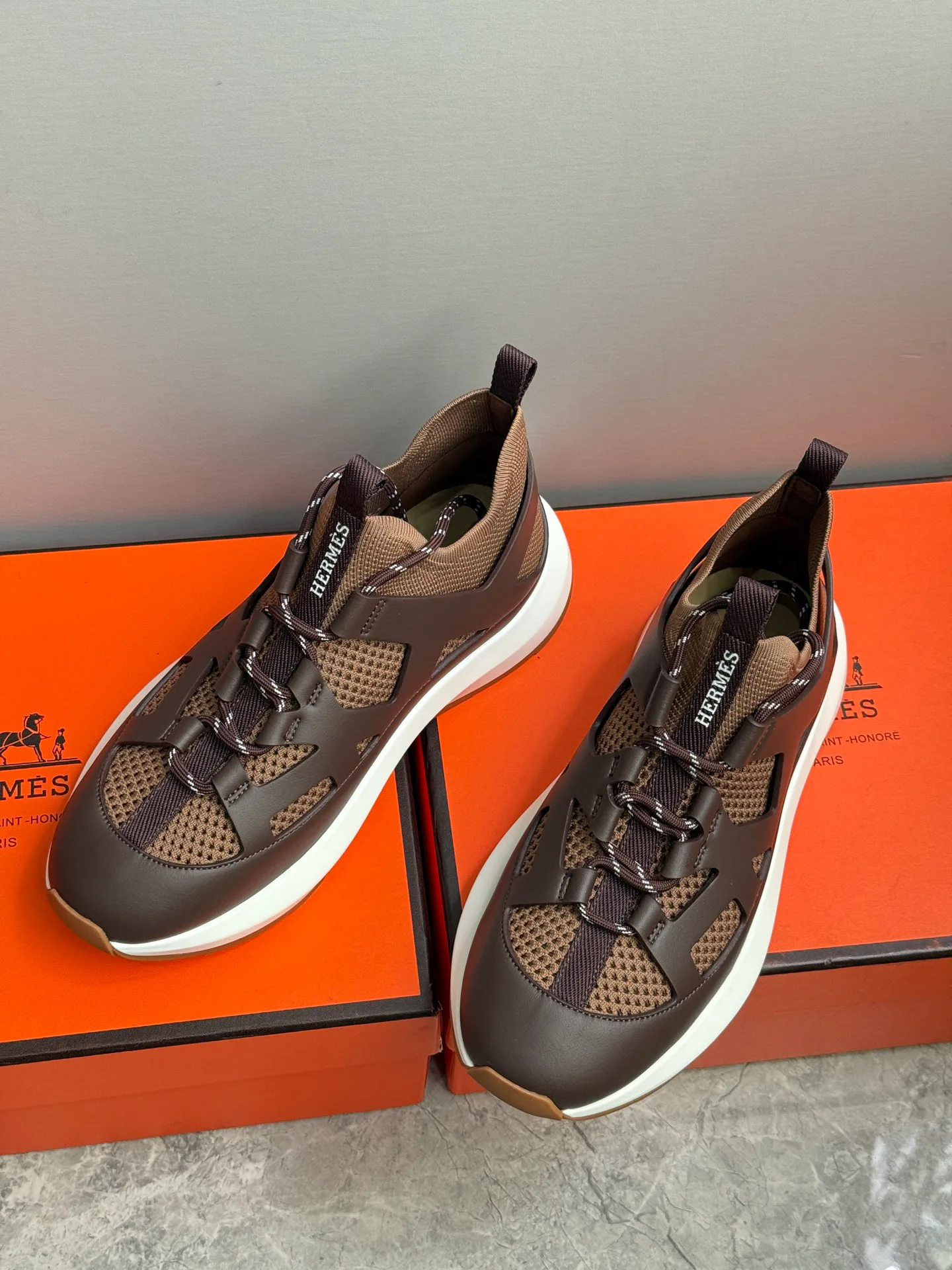 Кроссовки Мужские Hermes 369742