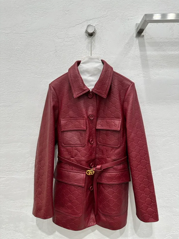 Кожаные Куртки И Дублёнки Женские Gucci 11544856