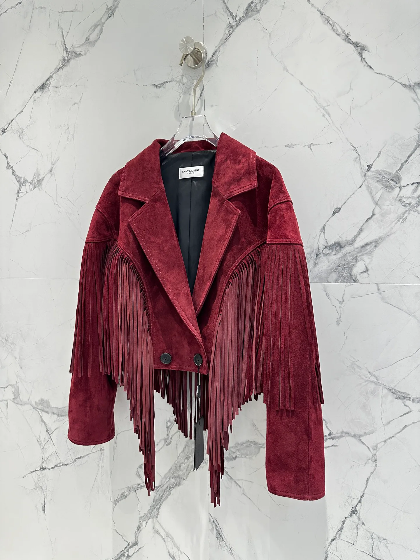 Кожаные Куртки И Дублёнки Женские Saint Laurent 12957016