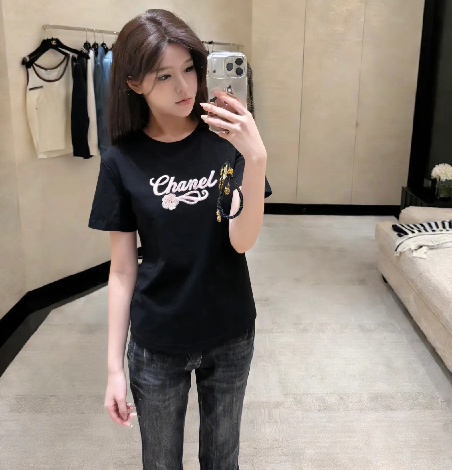 Футболки Женские Chanel 6049130