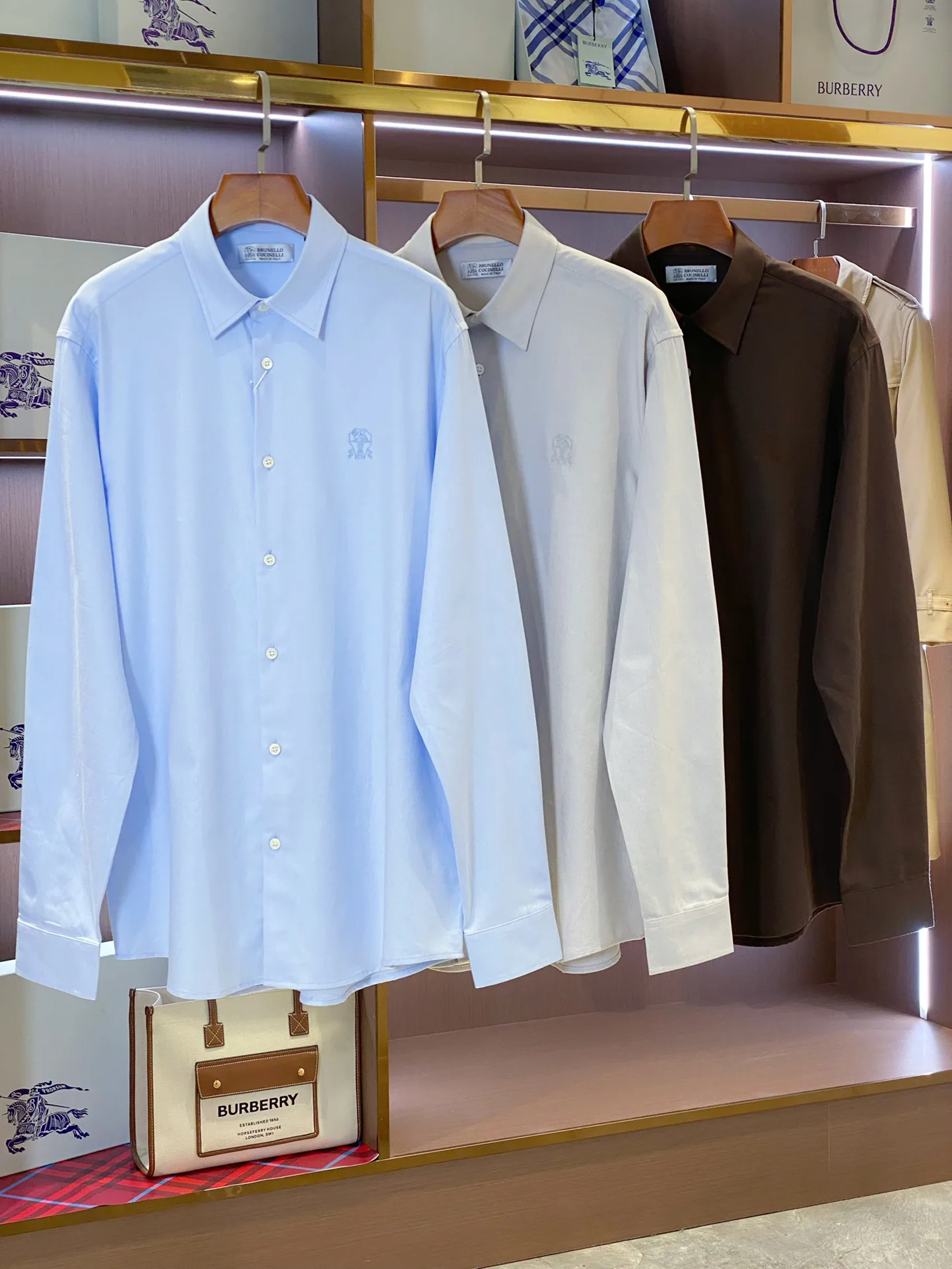 Рубашки Мужские Brunello Cucinelli 1878279