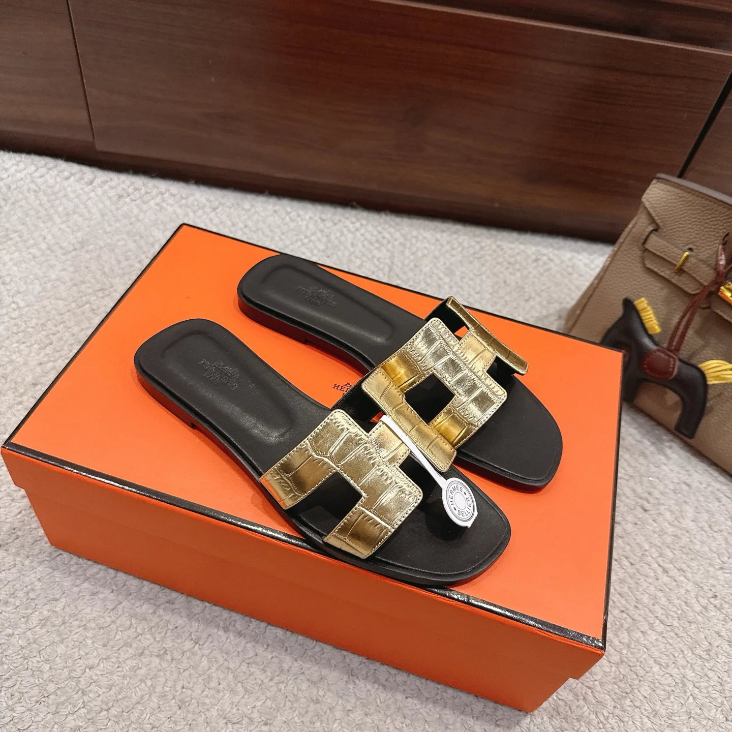 Шлепанцы Женские Hermes 17480675