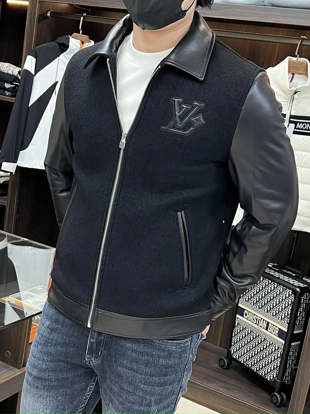 Кожаные Куртки И Дублёнки Мужские Louis Vuitton 384044