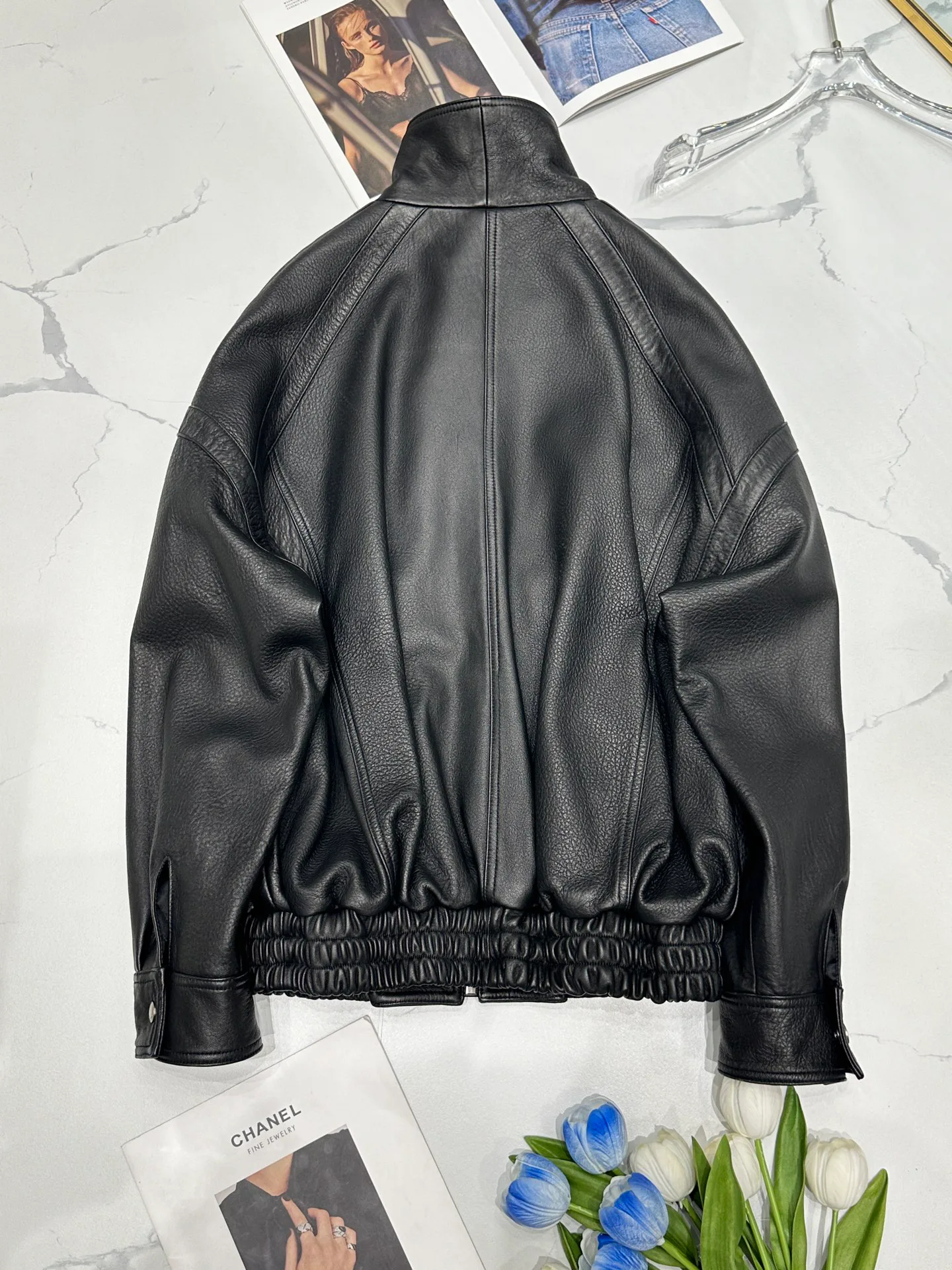 Кожаные Куртки И Дублёнки Женские Saint Laurent 11544766