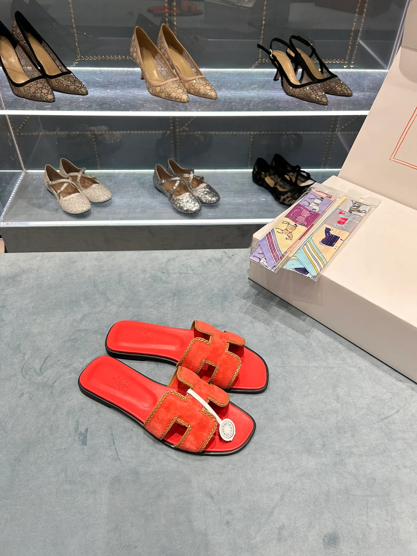 Шлепанцы Женские Hermes 9878127