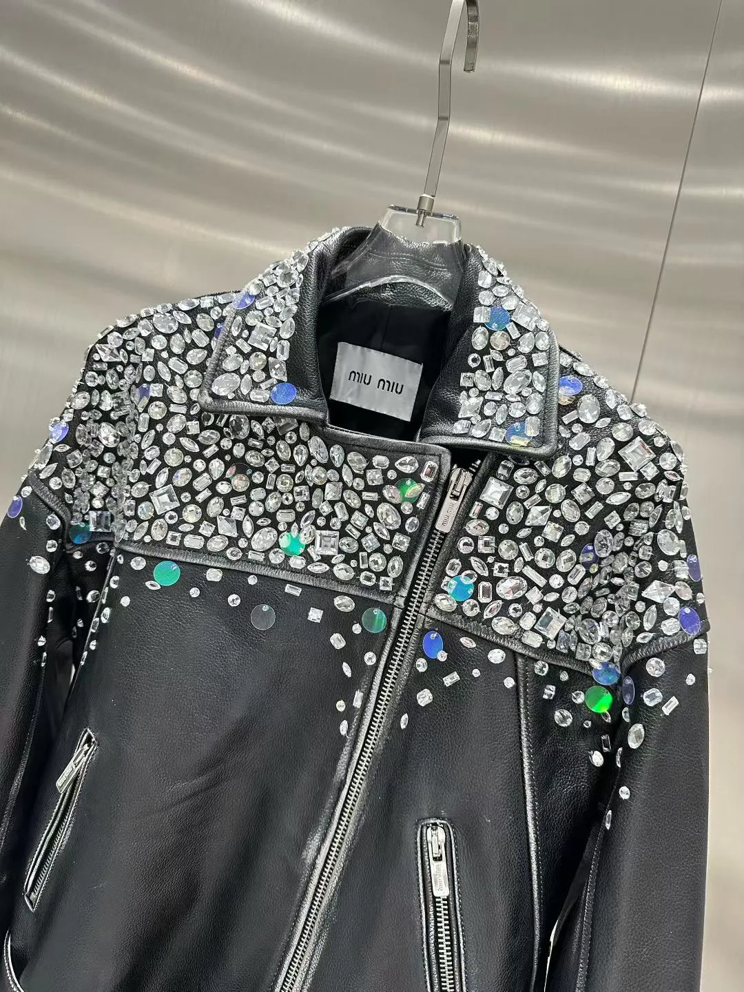 Кожаные Куртки И Дублёнки Женские Miu Miu 11428983