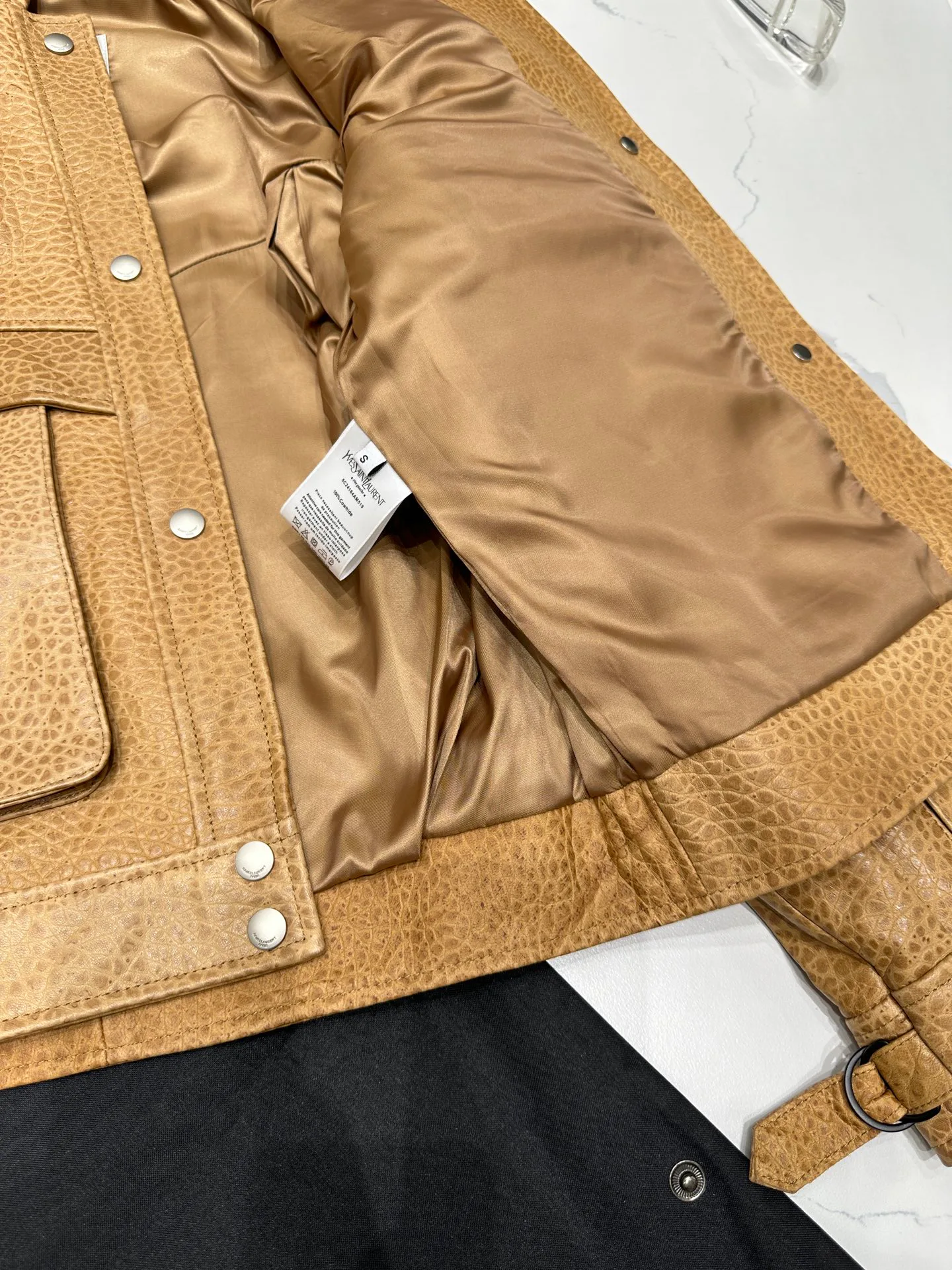 Кожаные Куртки И Дублёнки Женские Saint Laurent 11598149