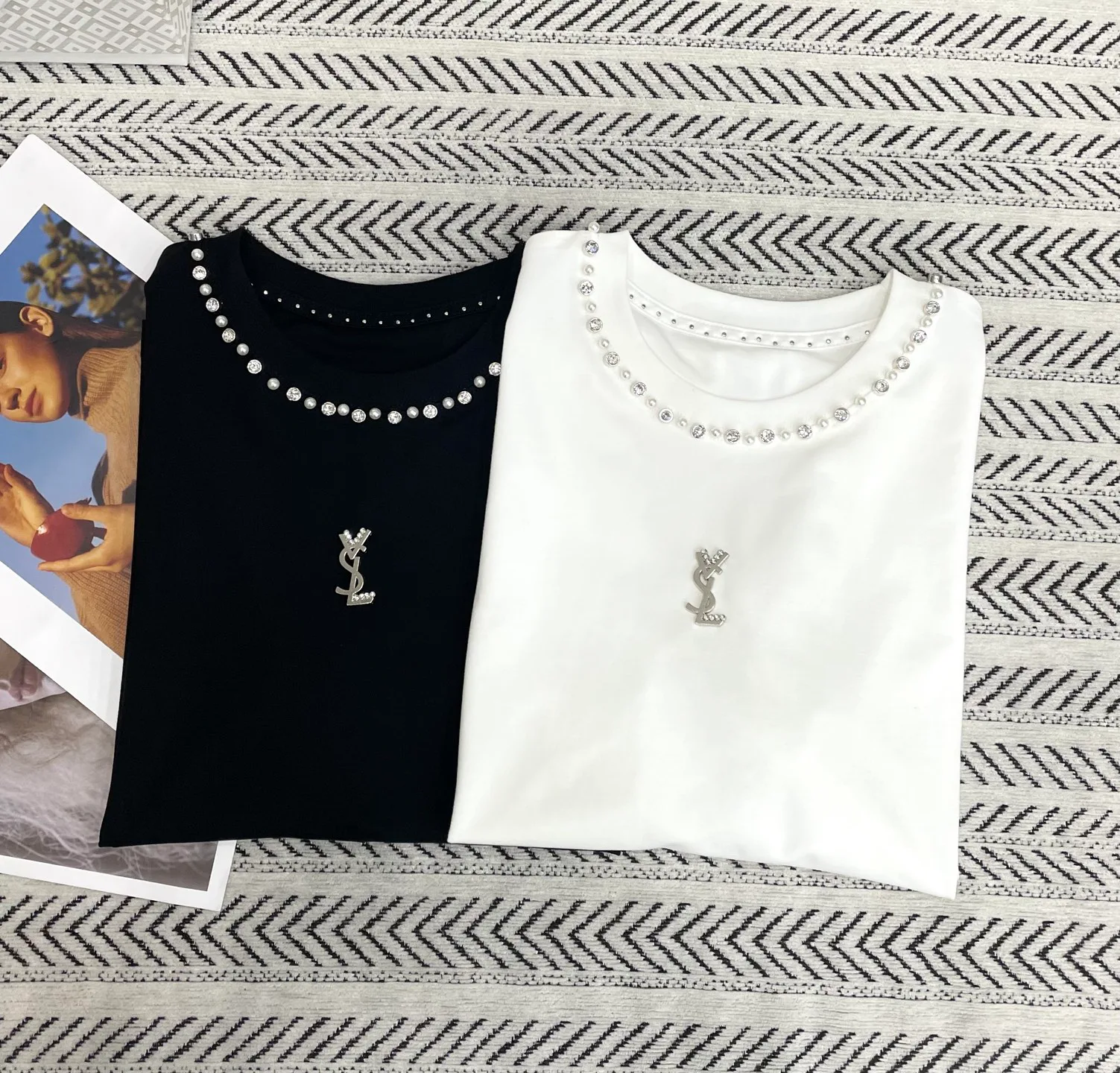 Футболки Женские Saint Laurent 11639721