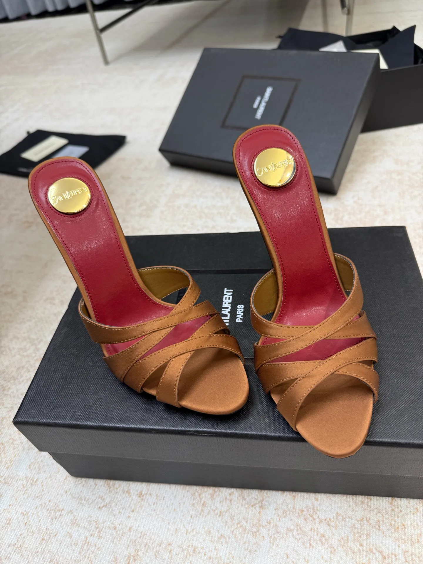 Босоножки Женские Saint Laurent 3062303