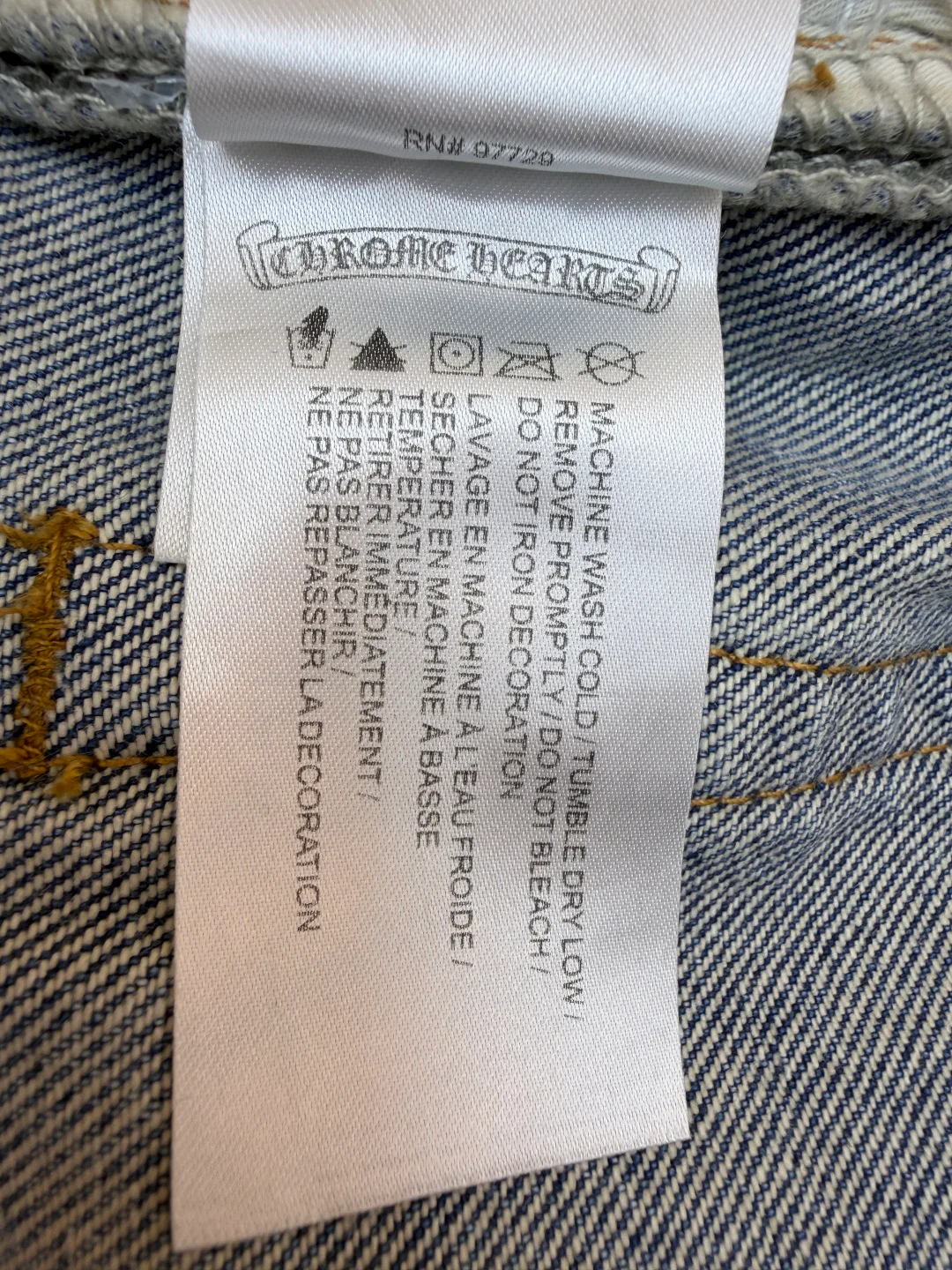 Джинсы Мужские Chrome Hearts 1566555