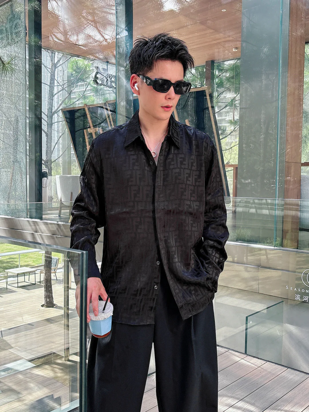 Рубашки Мужские Fendi 18097645