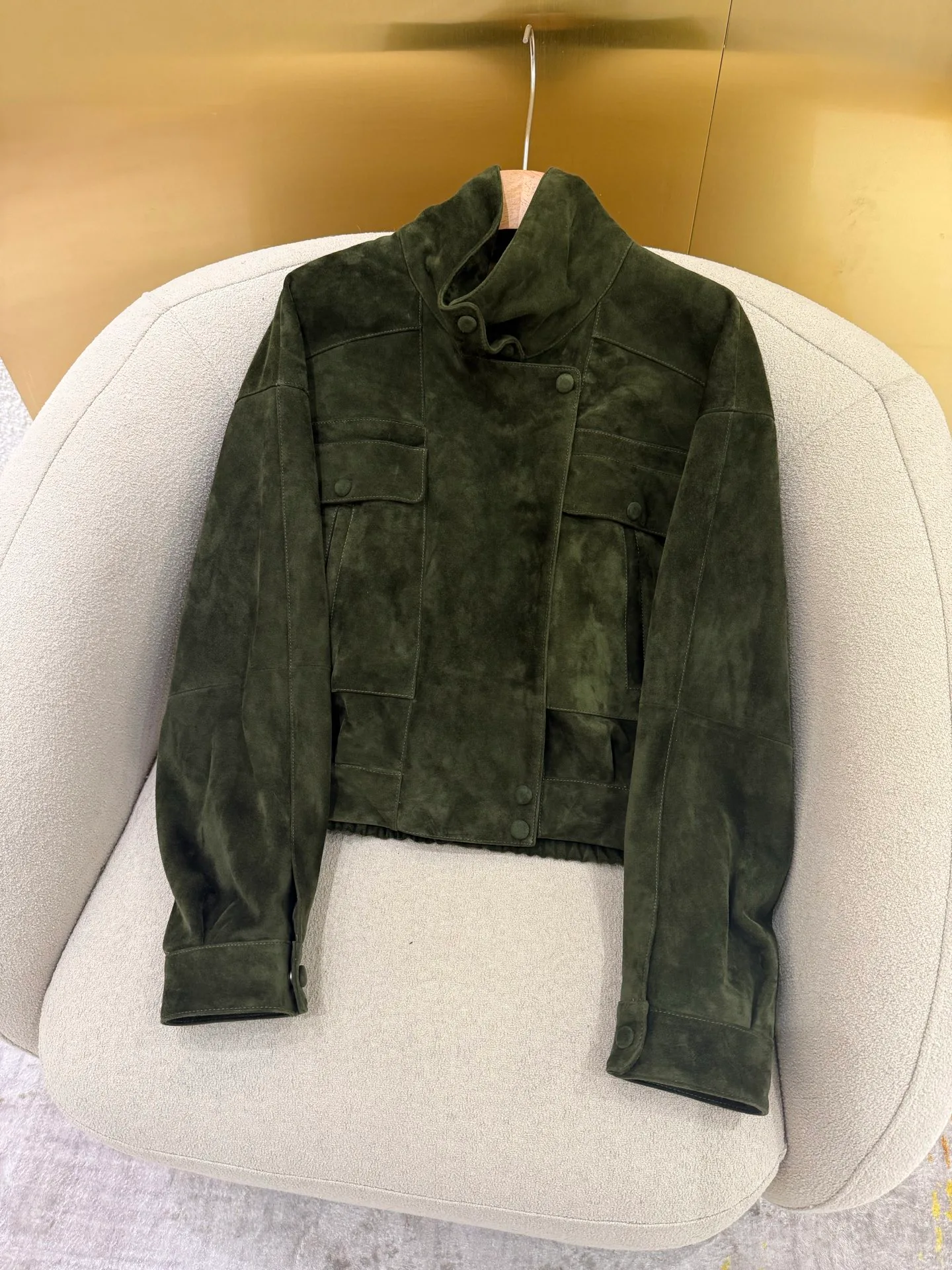 Кожаные Куртки И Дублёнки Женские Saint Laurent 11428939