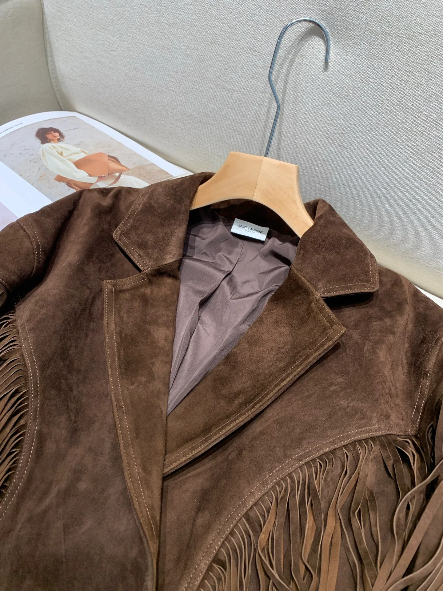 Куртки И Пуховики Женские Saint Laurent 156576