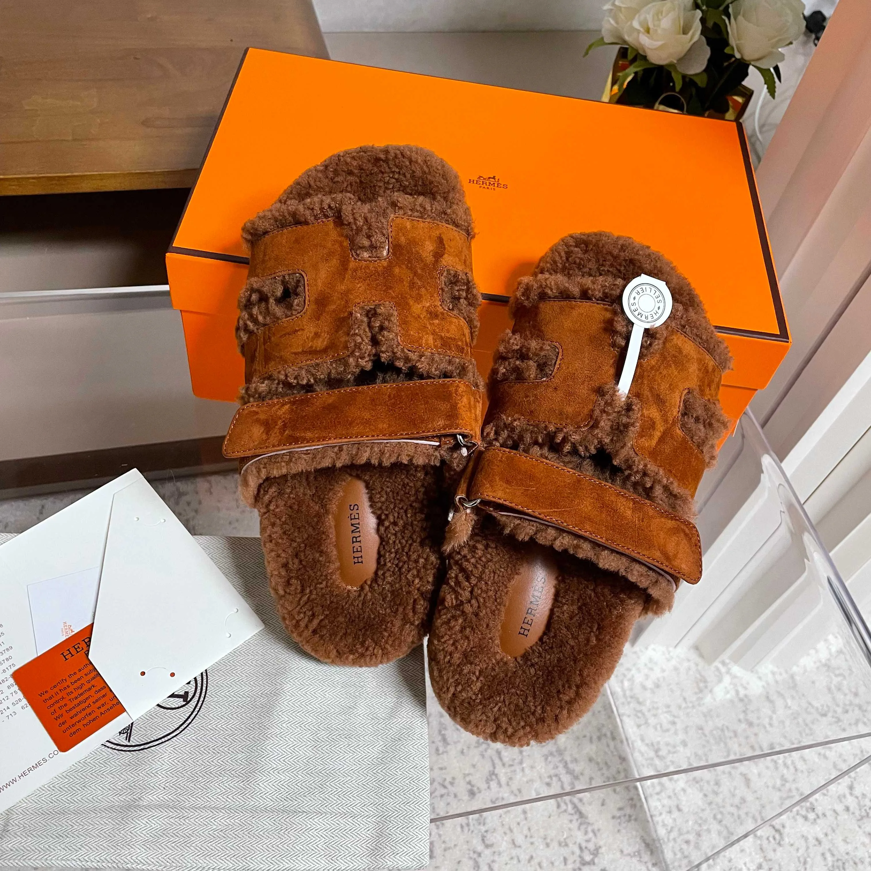 Тапочки Женские Hermes 18436072