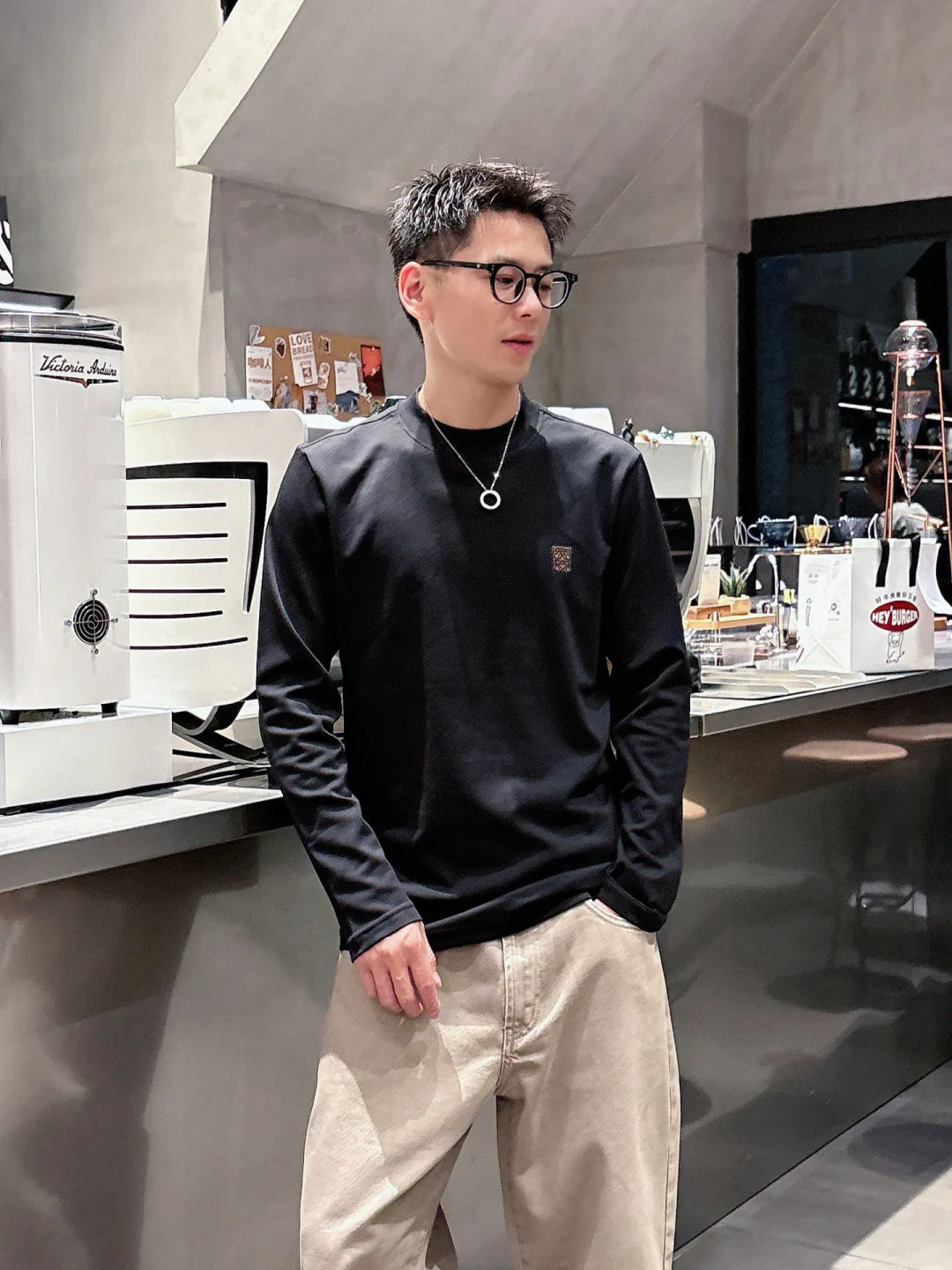 Лонгсливы Мужские Loewe 461107