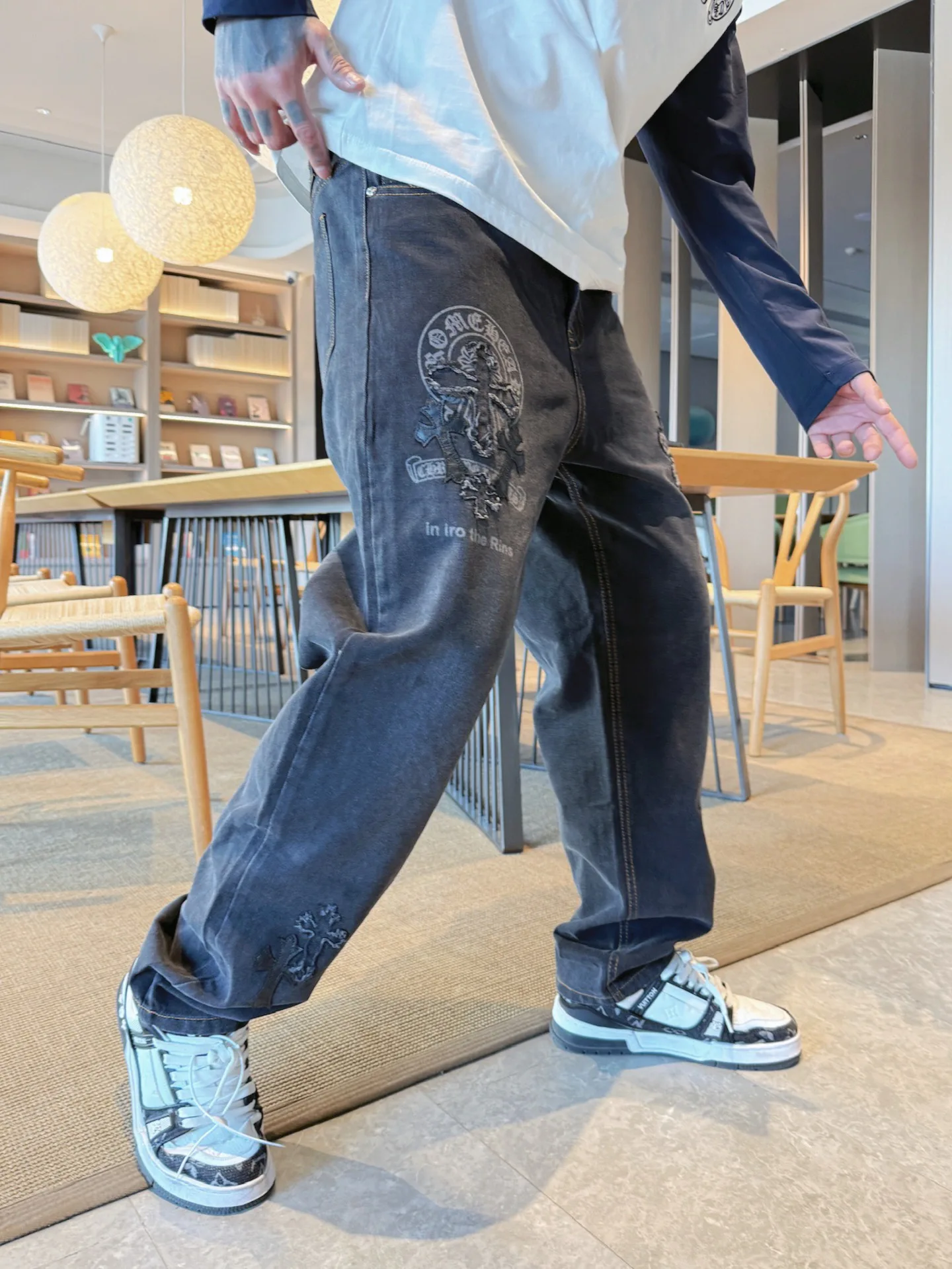 Джинсы Мужские Chrome Hearts 13538163