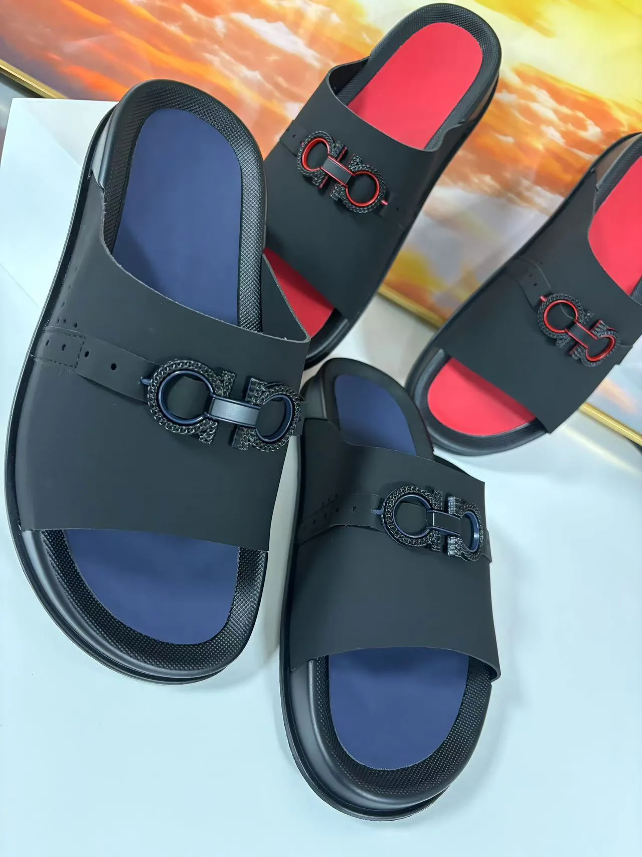 Шлепанцы Мужские Salvatore Ferragamo 25136