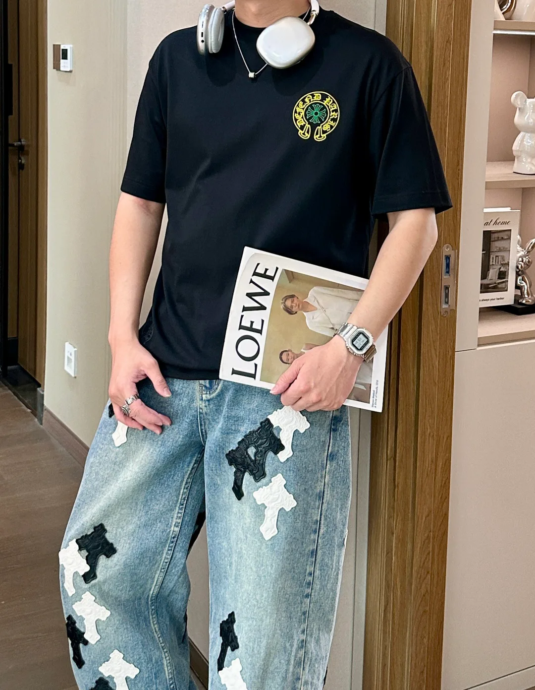 Футболки Мужские Chrome Hearts 11688226
