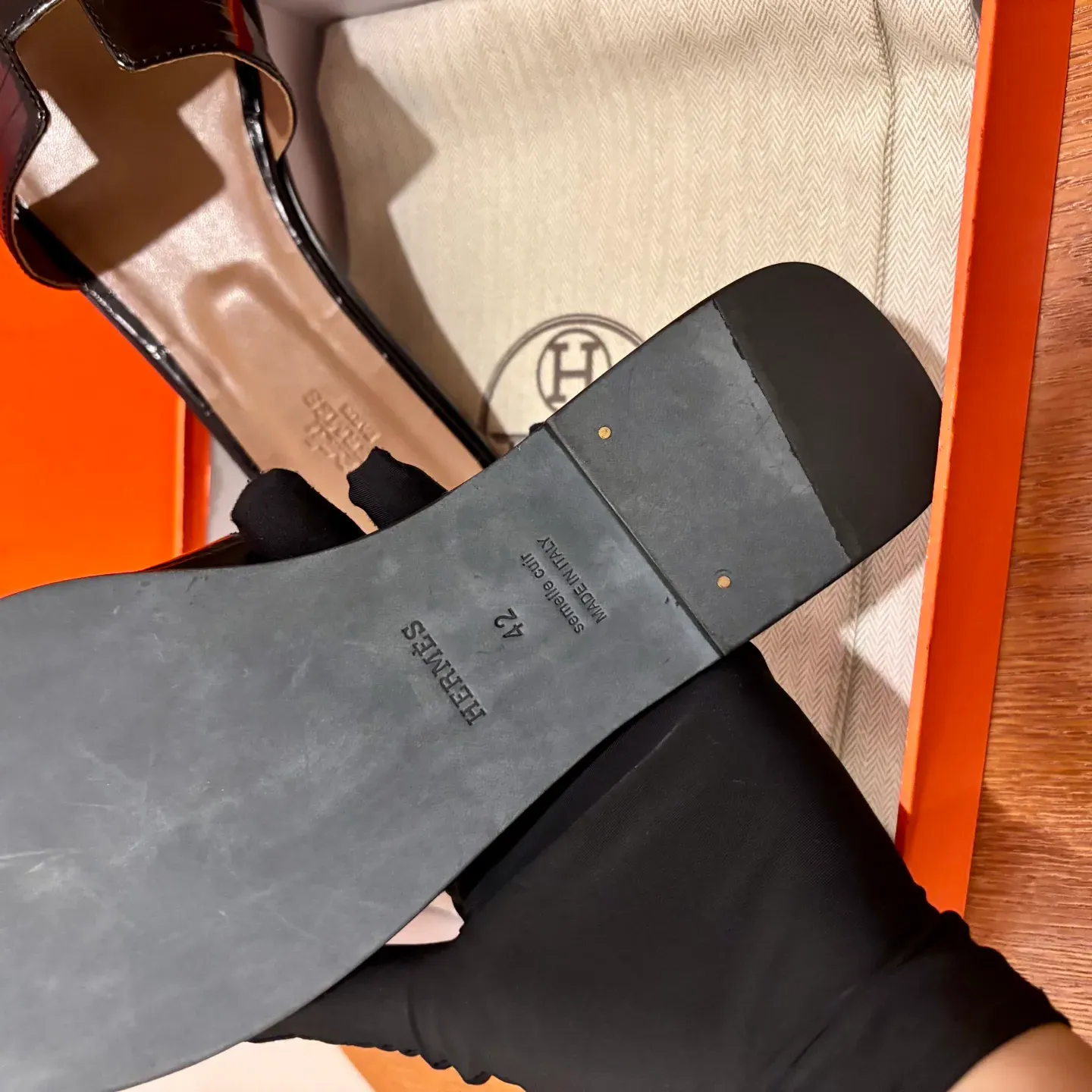 Шлепанцы Женские Hermes 4503988