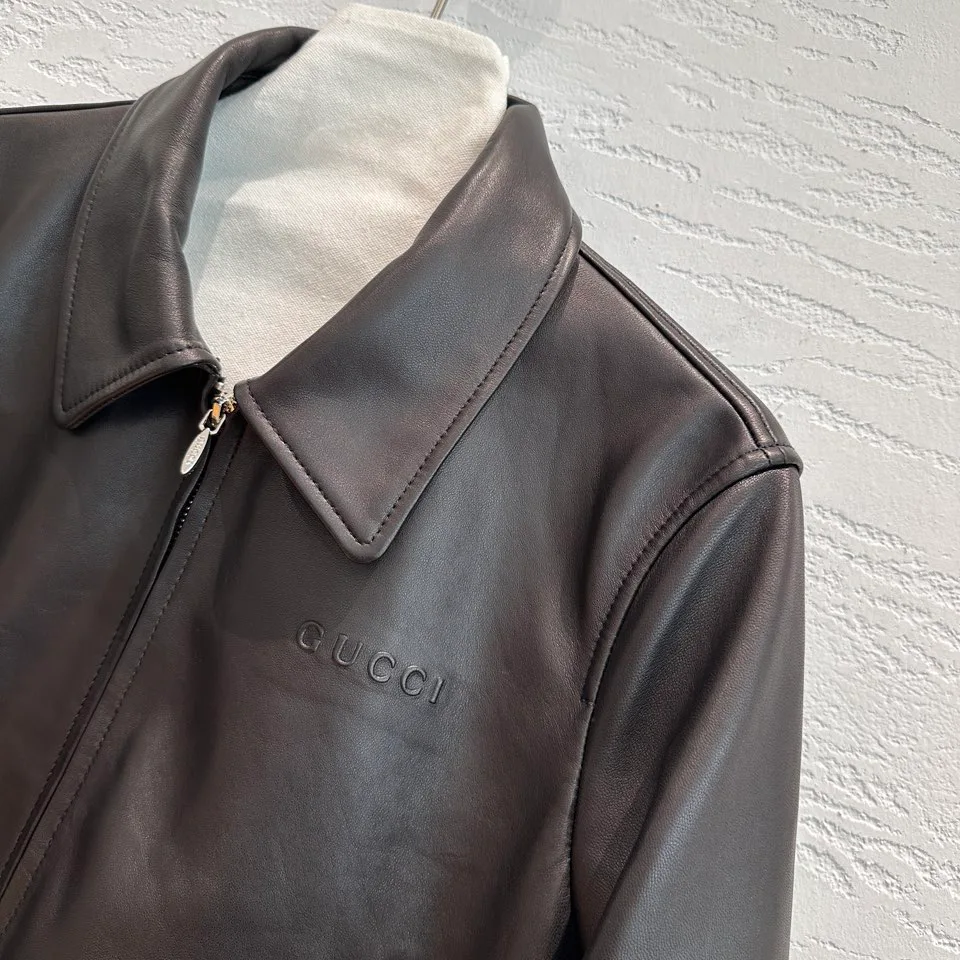 Кожаные Куртки И Дублёнки Женские Gucci 17920318