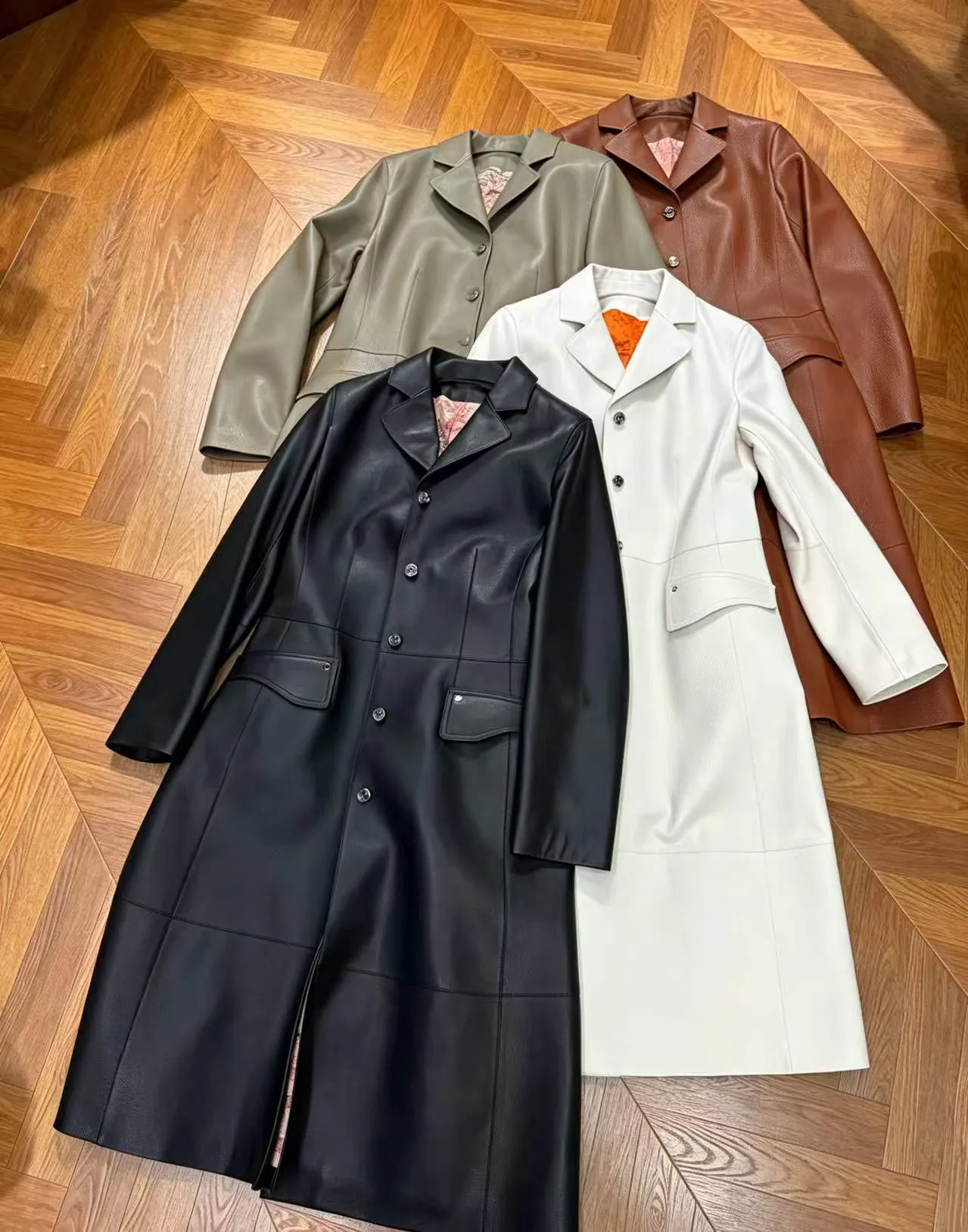 Кожаные Куртки И Дублёнки Женские Hermes 18805196