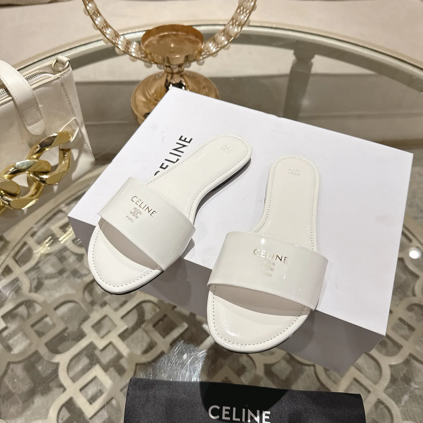 Шлепанцы Женские Celine 2375704