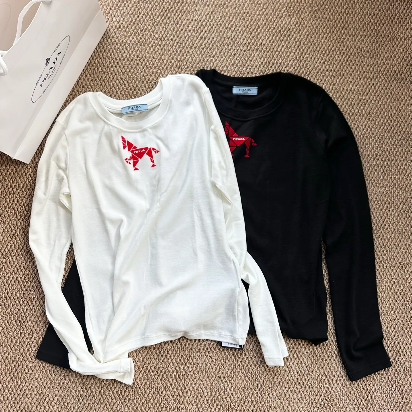 Лонгсливы Женские Prada 5892819
