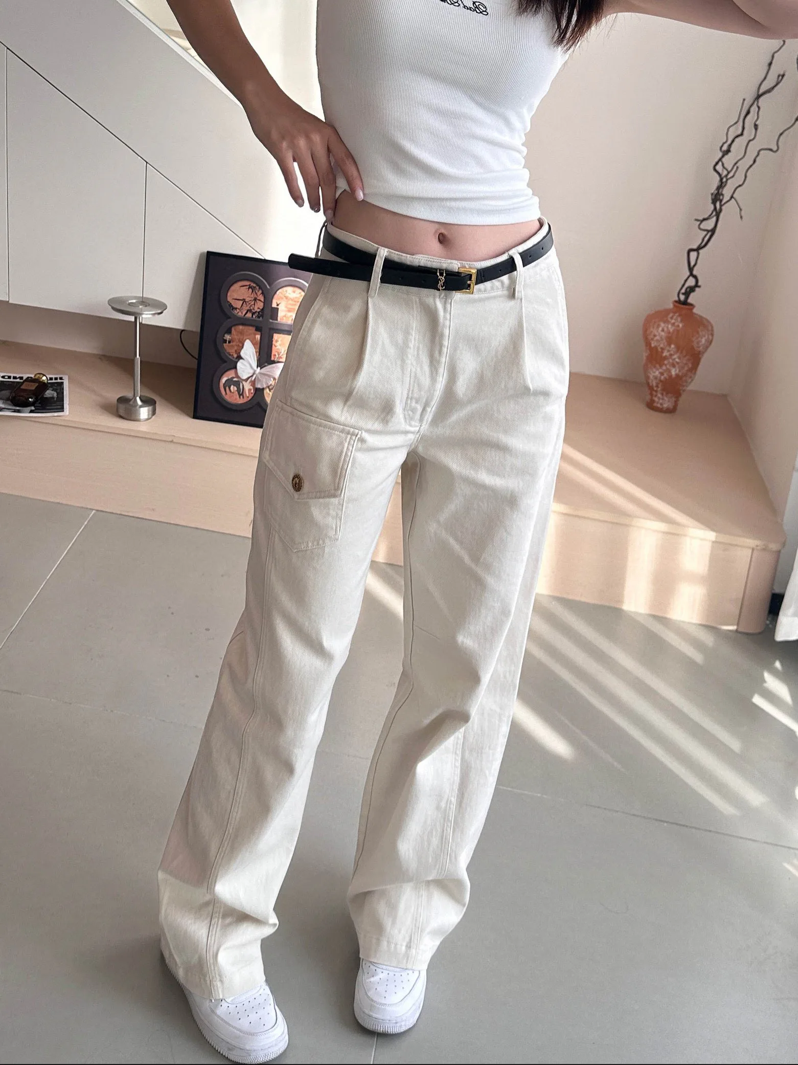 Брюки Женские Saint Laurent 64087