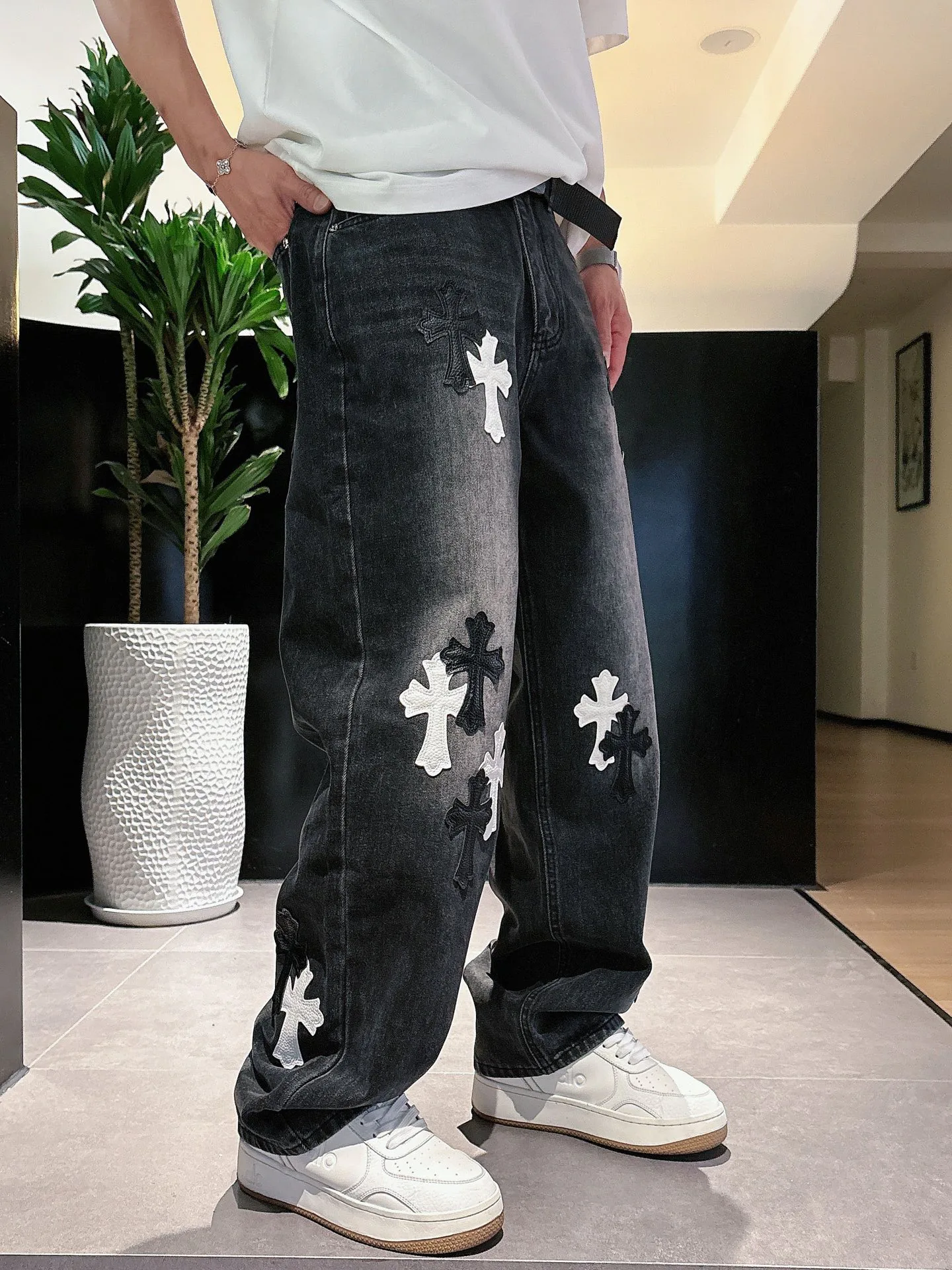 Джинсы Женские Chrome Hearts 11646890