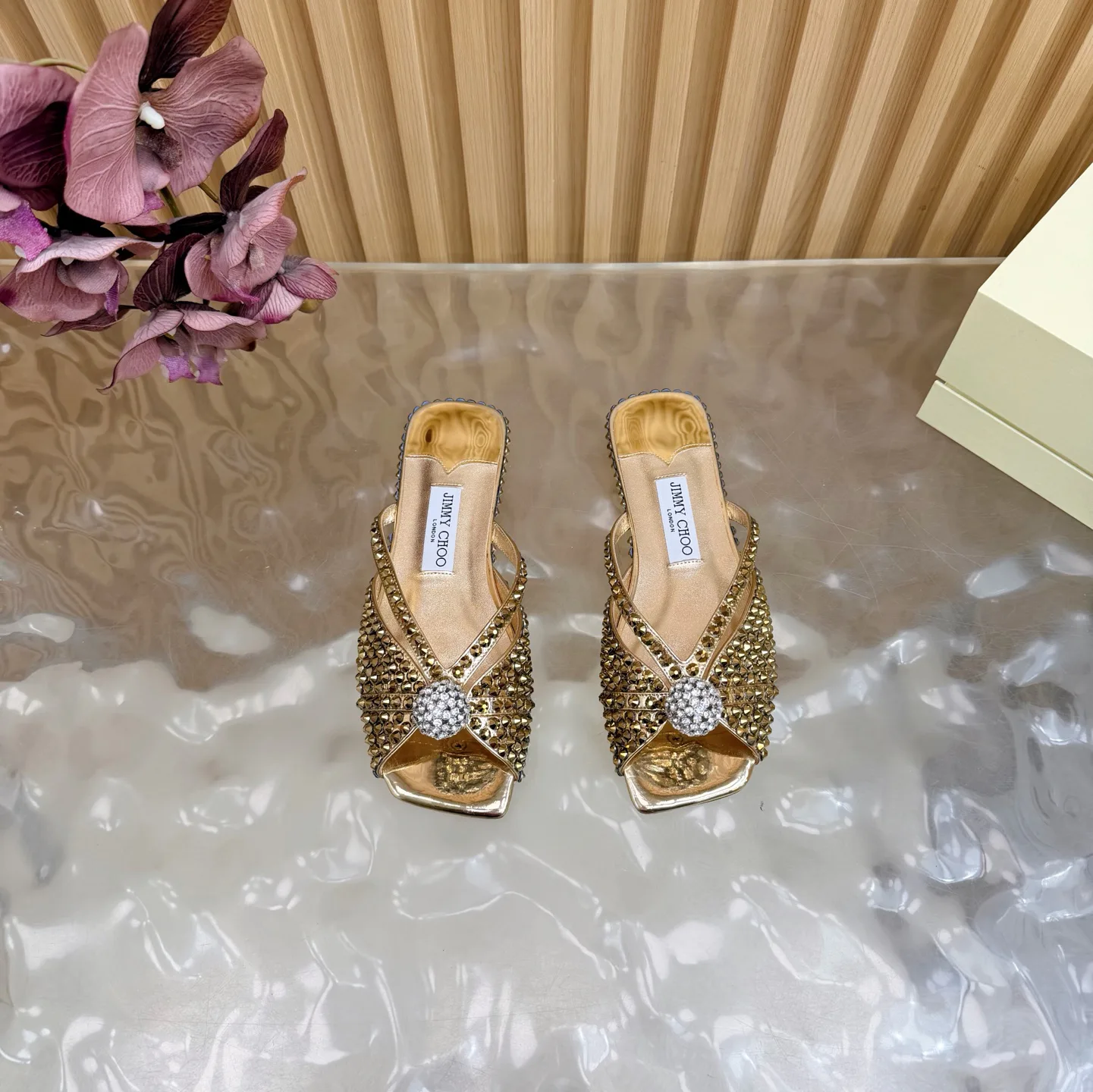 Шлепанцы Женские Jimmy Choo 629225