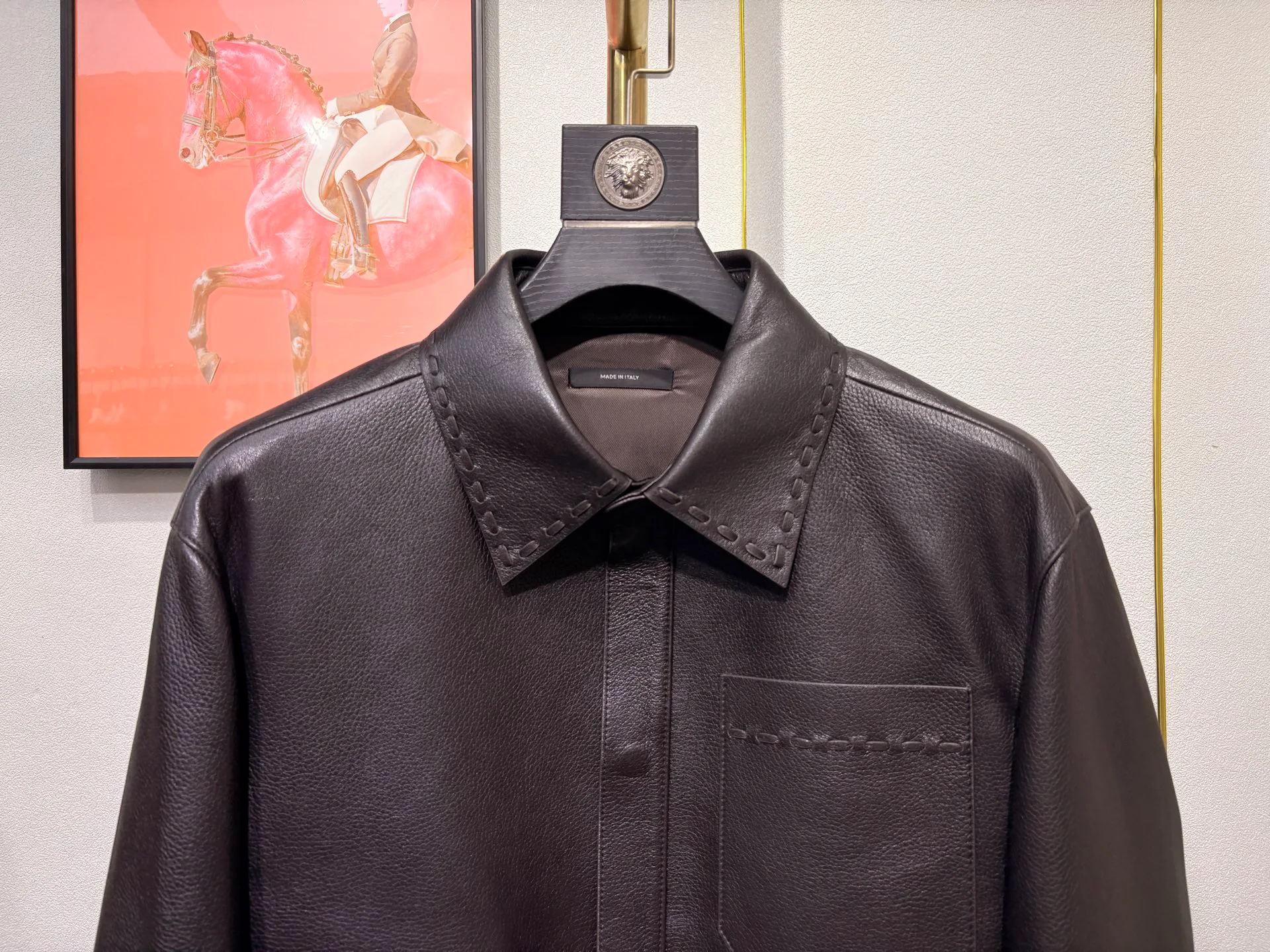 Кожаные Куртки И Дублёнки Мужские Fendi 5405398