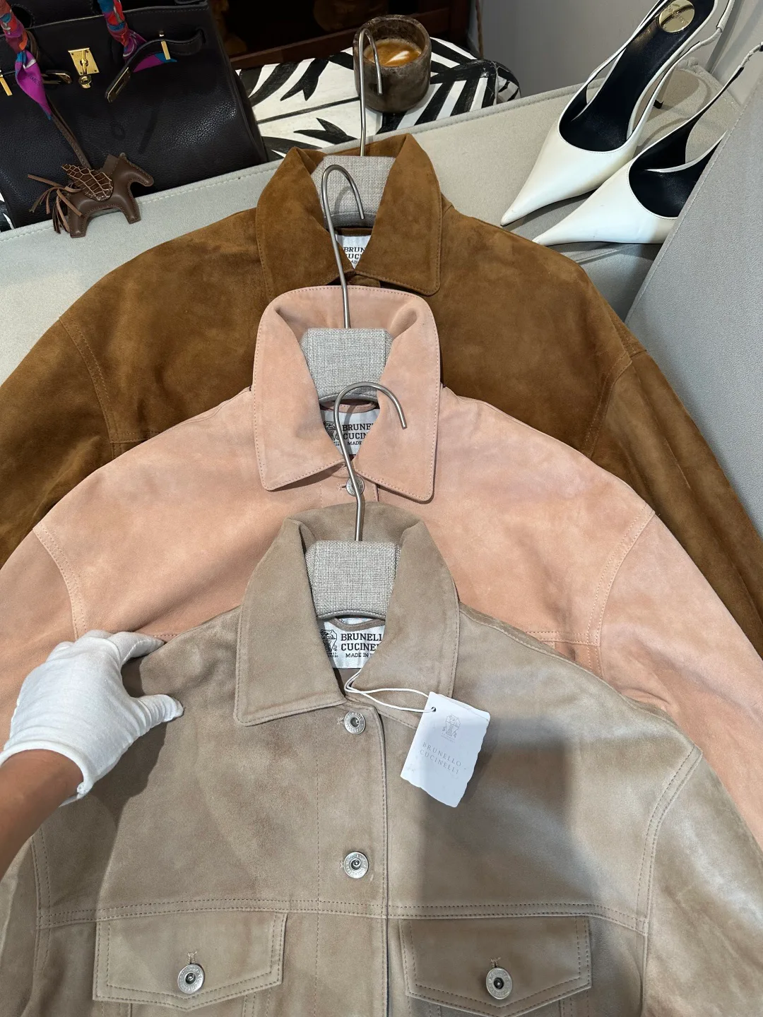 Кожаные Куртки И Дублёнки Женские Brunello Cucinelli 19045946