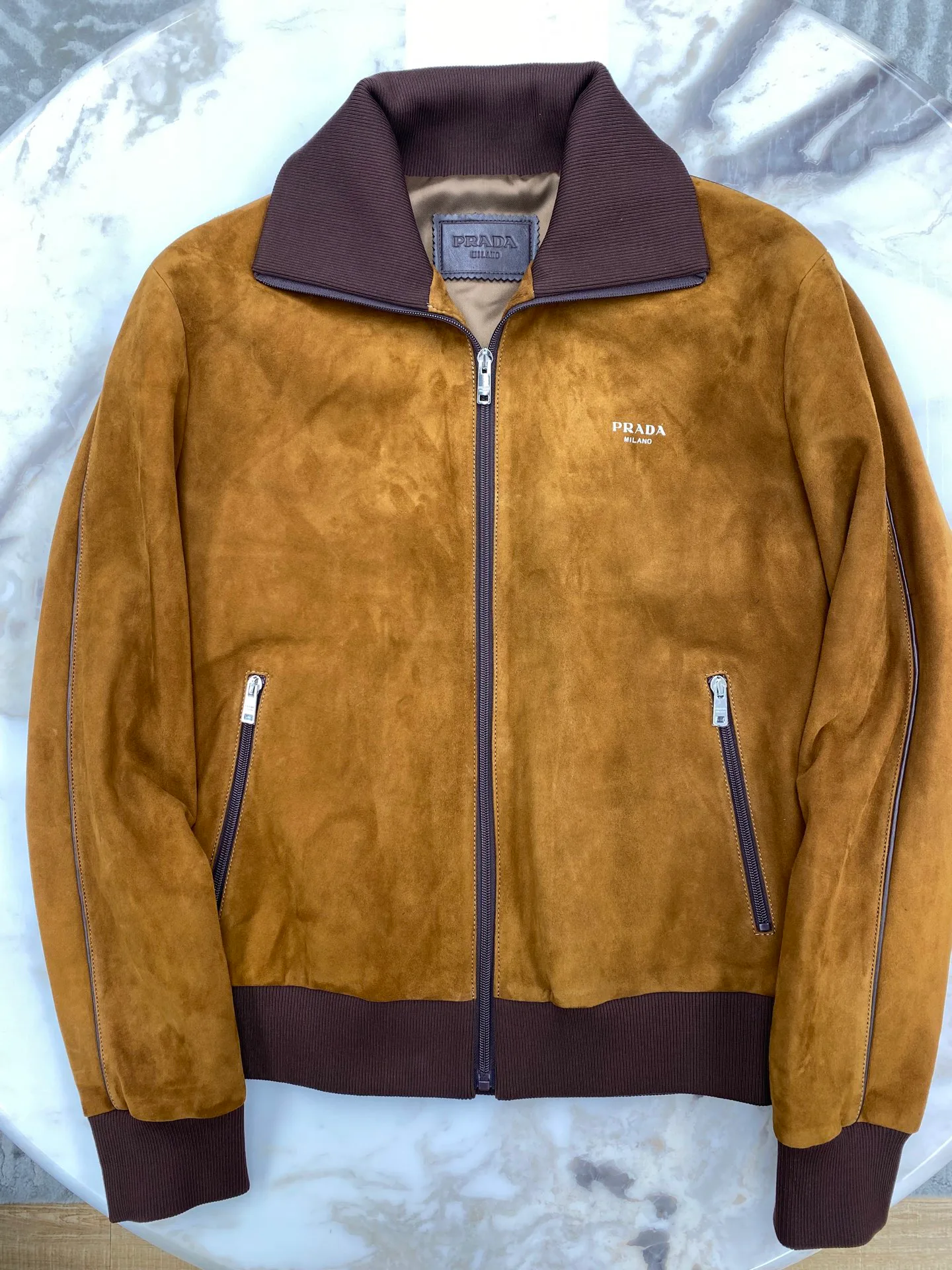 Кожаные Куртки И Дублёнки Мужские Prada 1859700