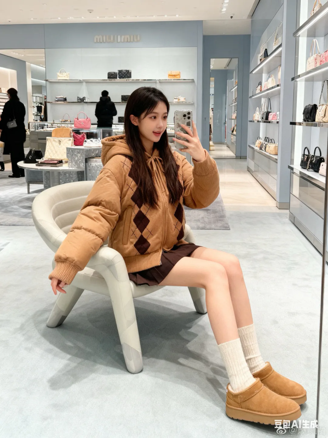 Куртки И Пуховики Женские Miu Miu 395927