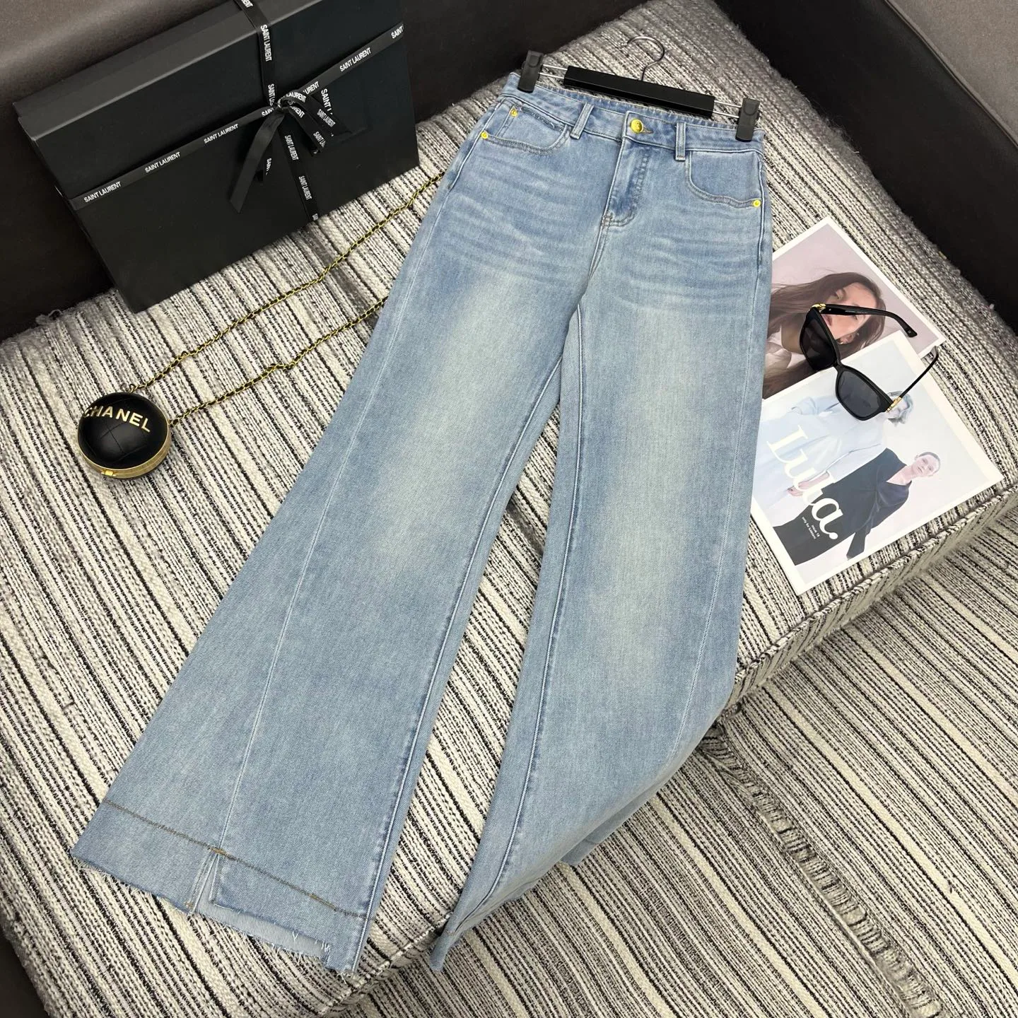 Джинсы Женские Saint Laurent 1762752