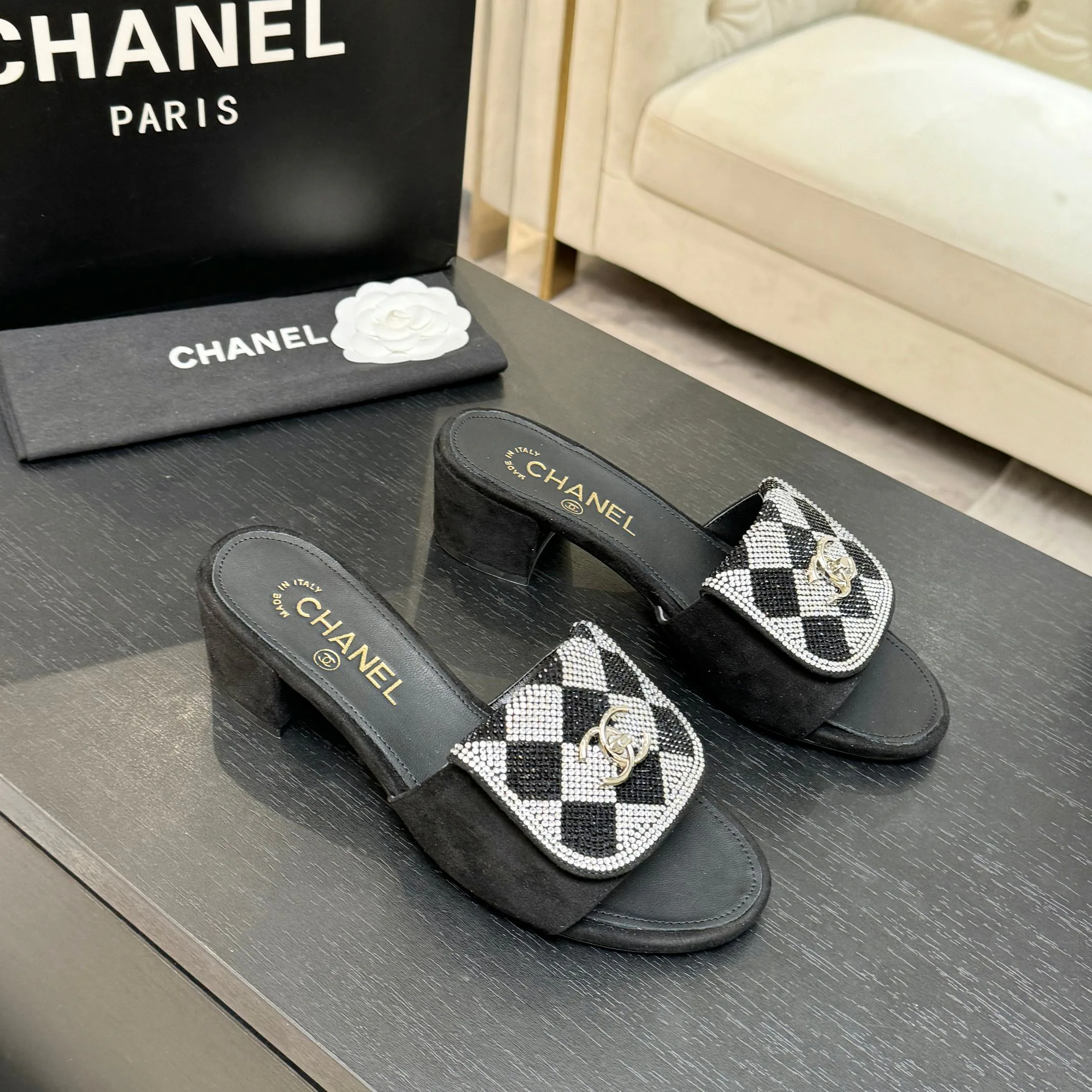 Шлепанцы Женские Chanel 1468221