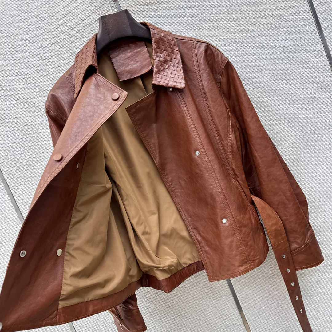 Кожаные Куртки И Дублёнки Женские Bottega Veneta 19073856