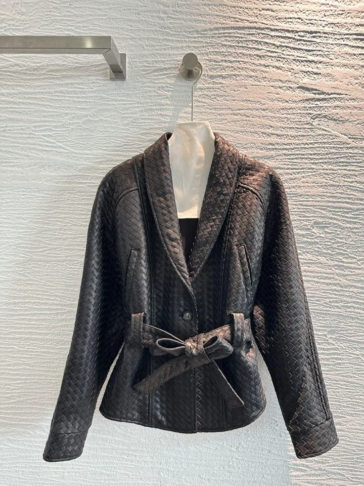 Кожаные Куртки И Дублёнки Женские Bottega Veneta 18172953