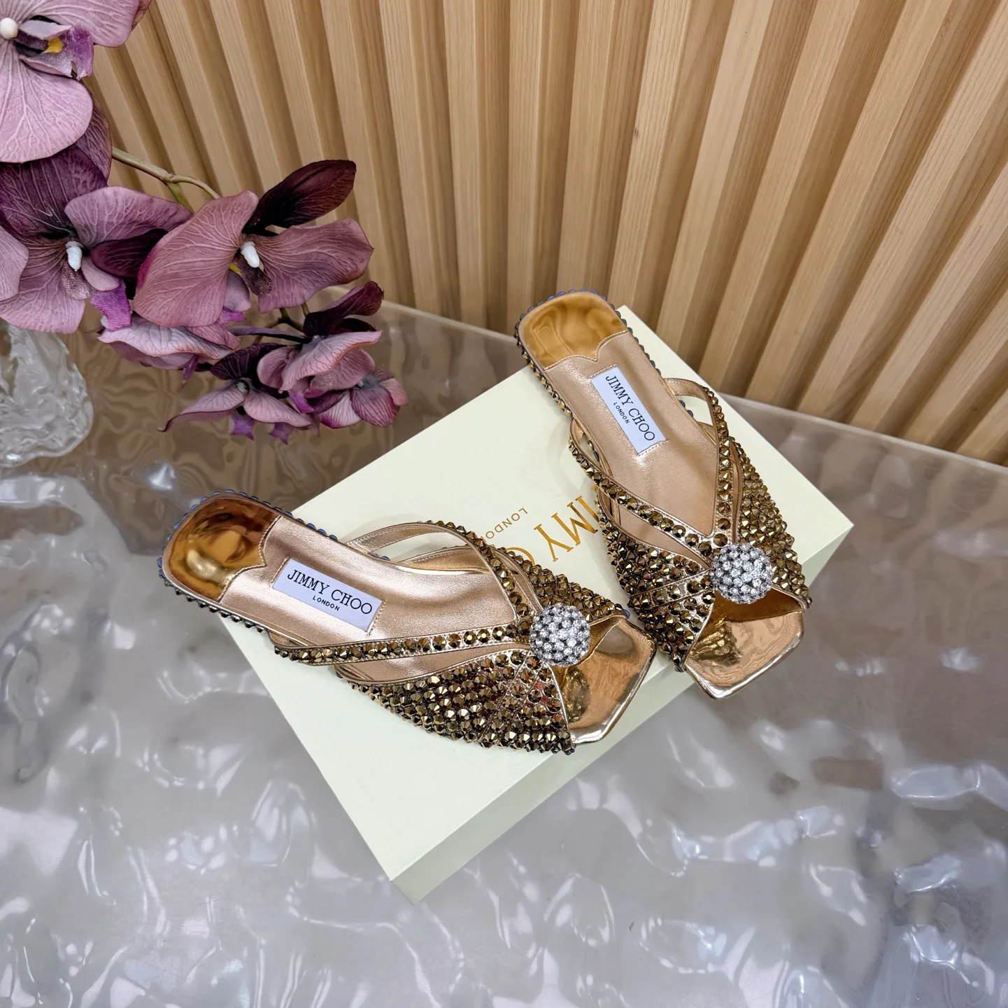 Шлепанцы Женские Jimmy Choo 629225