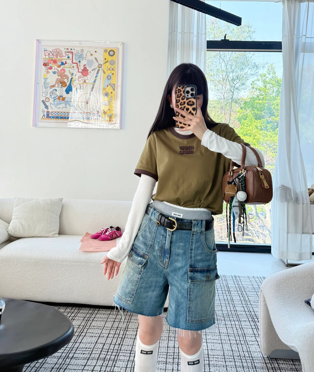 Шорты Женские Miu Miu 11578779