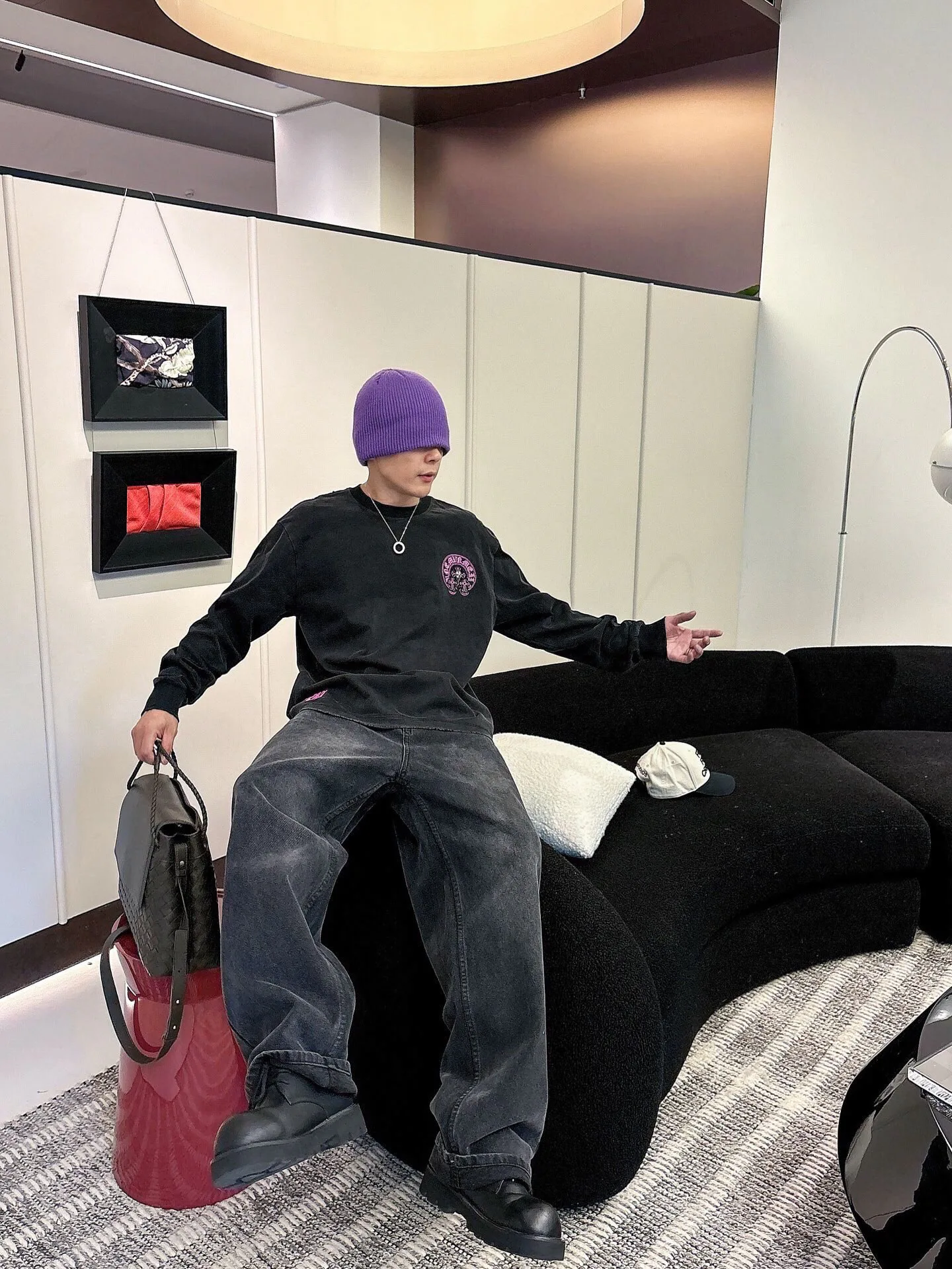 Лонгсливы Мужские Chrome Hearts 2237987