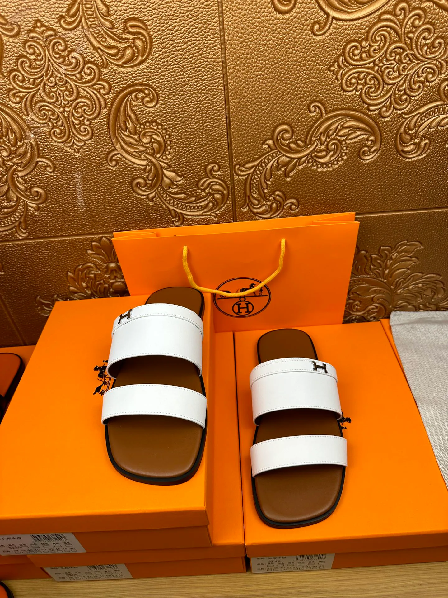 Шлепанцы Мужские Hermes 22929