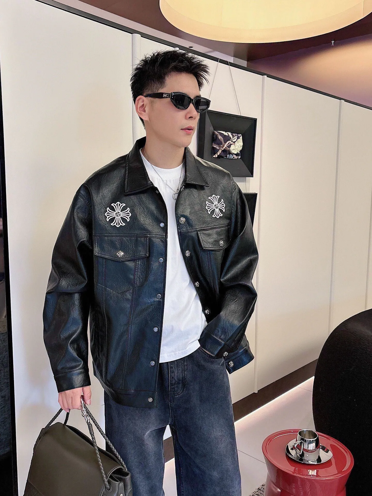 Куртки И Пуховики Мужские Chrome Hearts 773348