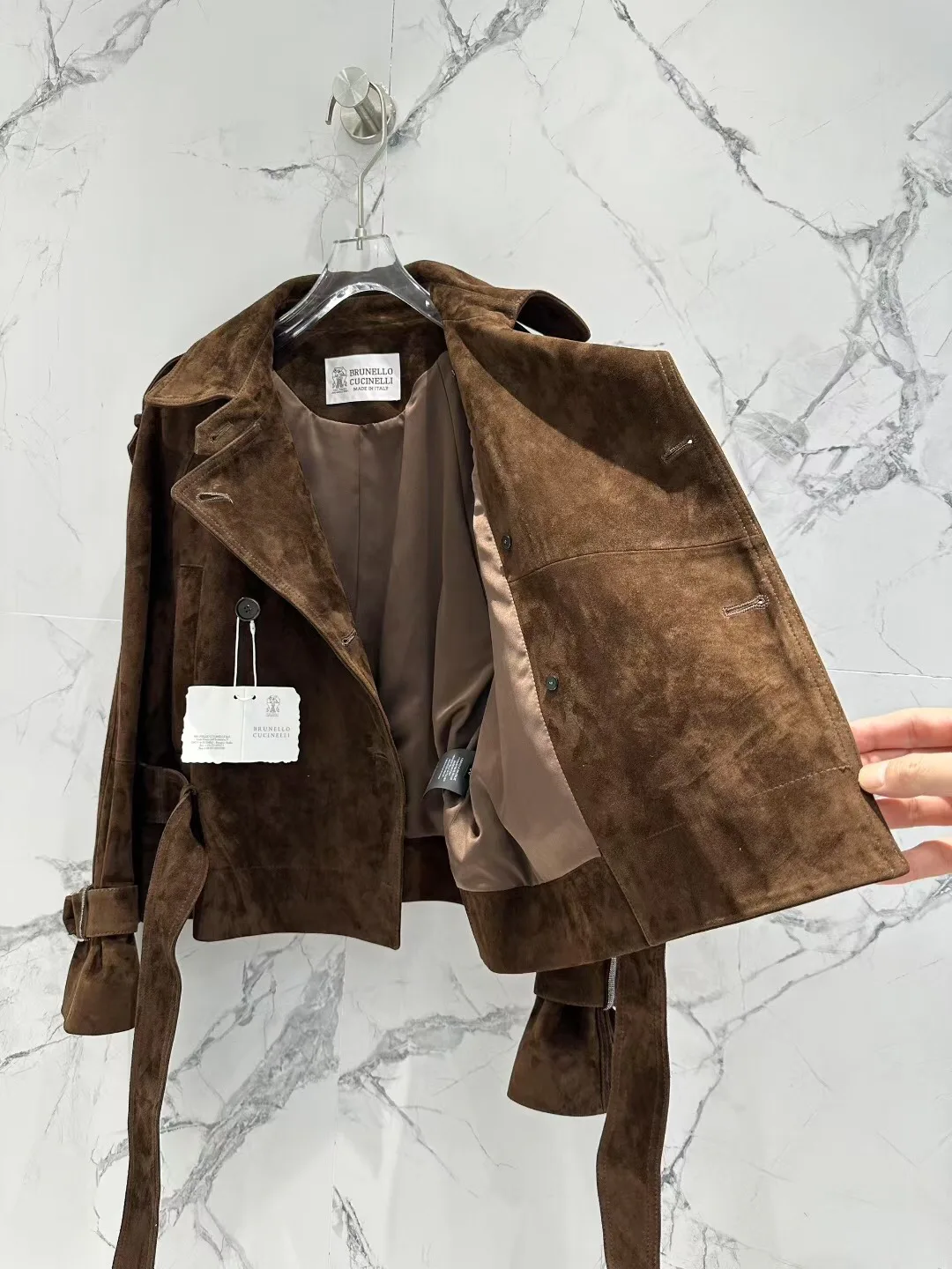 Кожаные Куртки И Дублёнки Женские Brunello Cucinelli 13683063