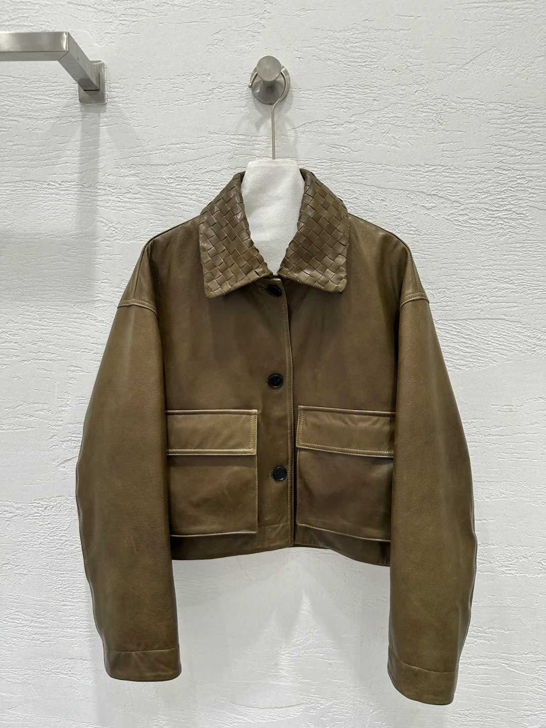 Кожаные Куртки И Дублёнки Женские Bottega Veneta 5413774