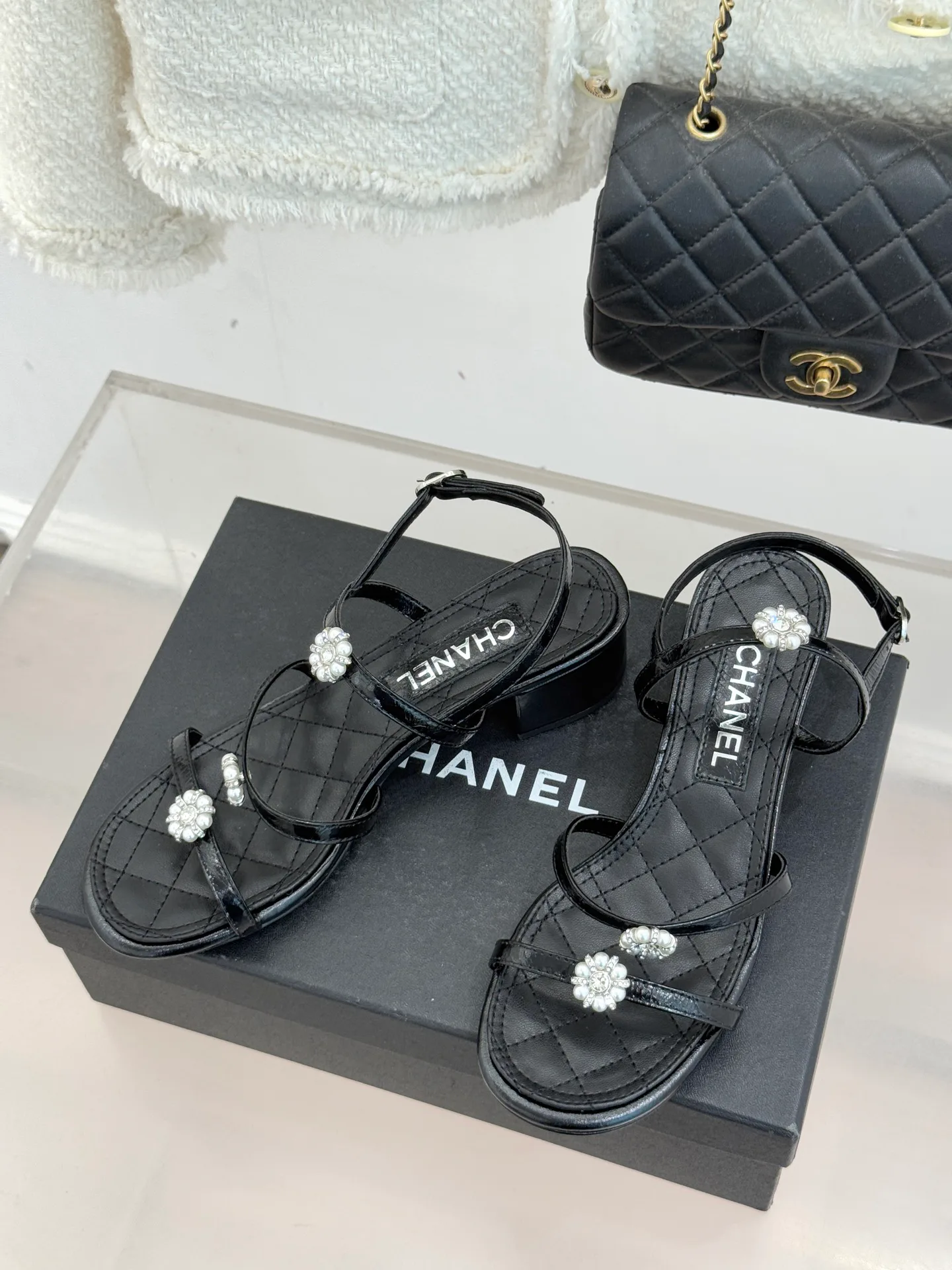 Босоножки Женские Chanel 10395293