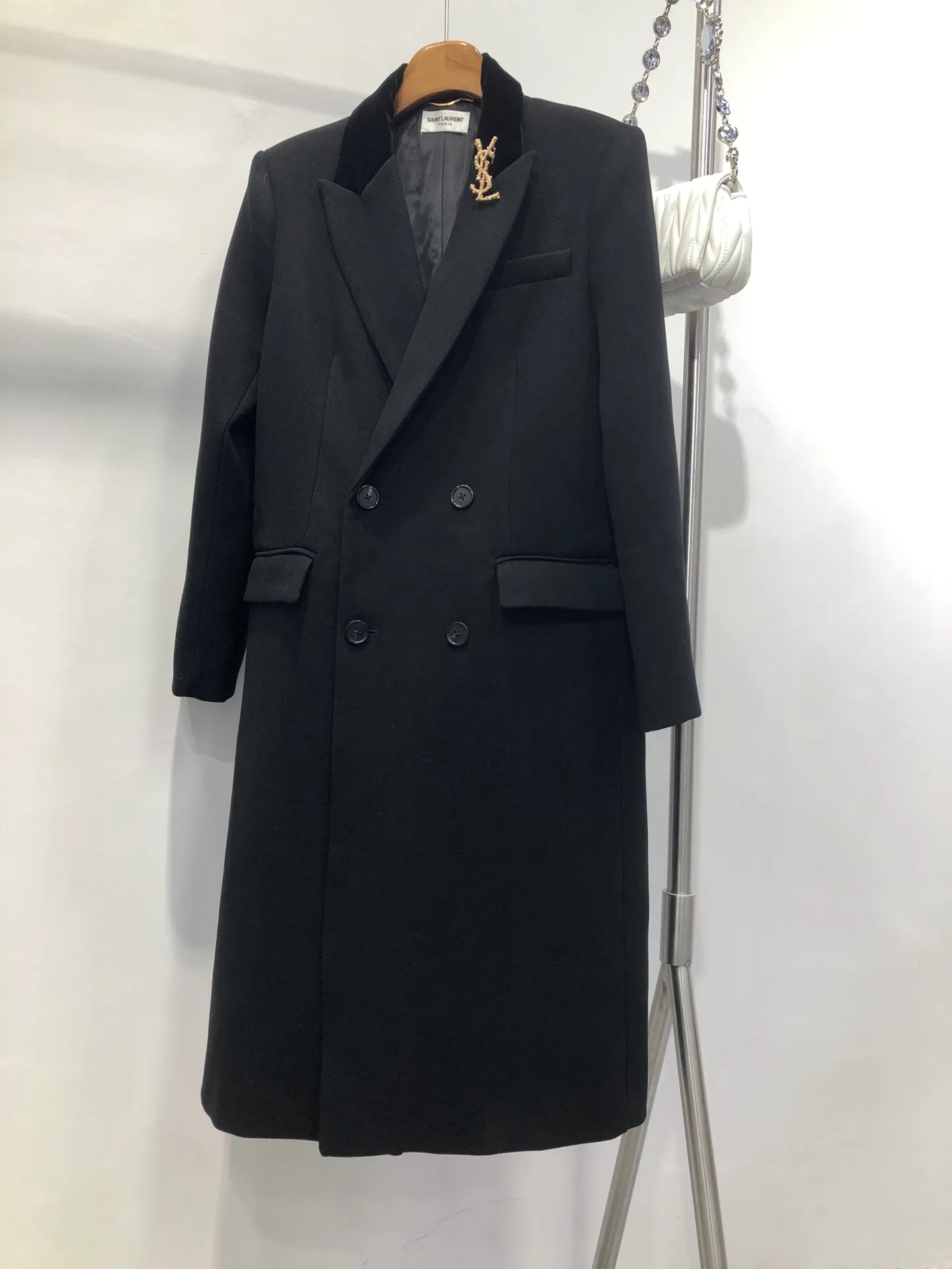 Пальто Женские Saint Laurent 5036486