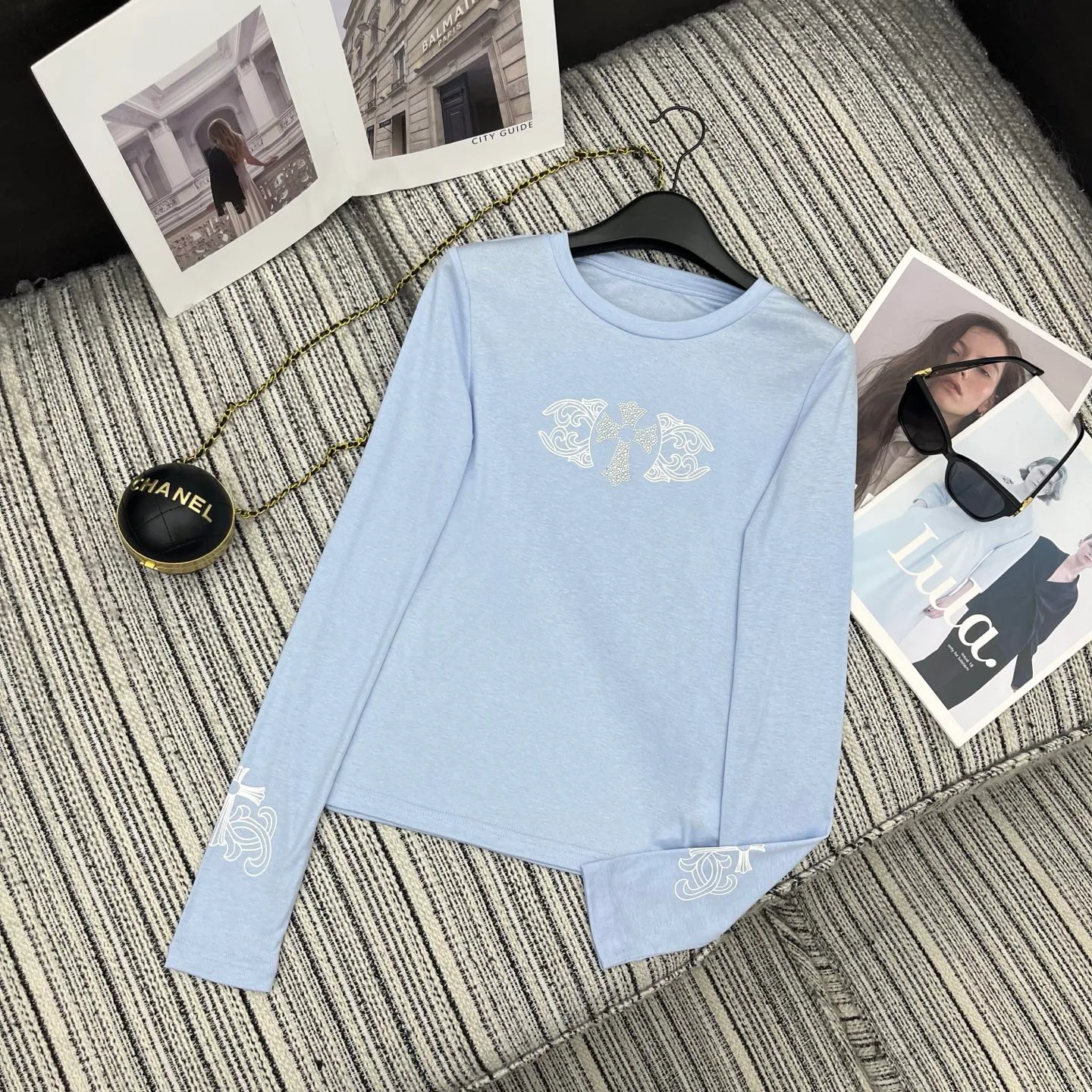 Лонгсливы Женские Chrome Hearts 1229371